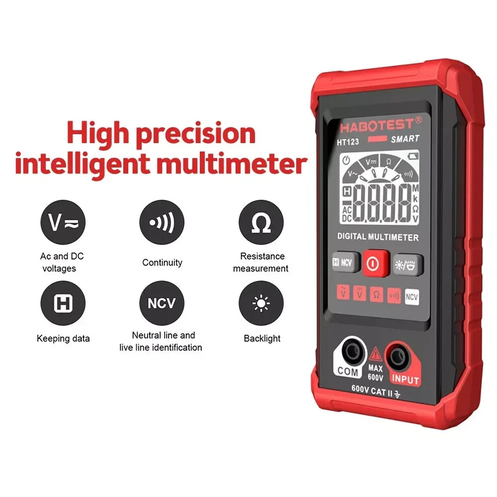 Digital Multimeter AC DC Voltmeter Ammeter Ohmmeter Volt Tester Meter WITH BATT