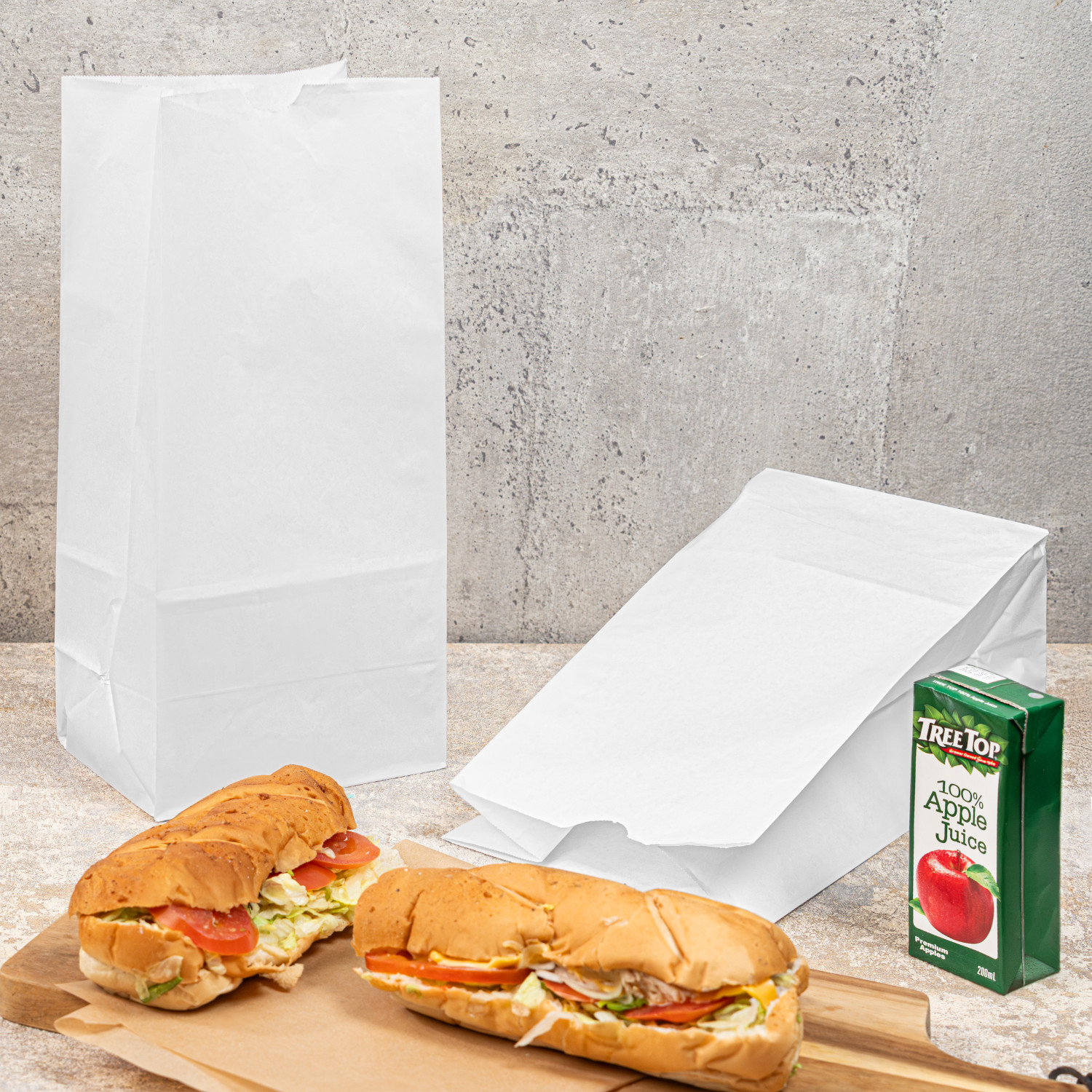 Karat 8lb Paper Bag – White – 1,000 ct, FP-SOS08W (1000)