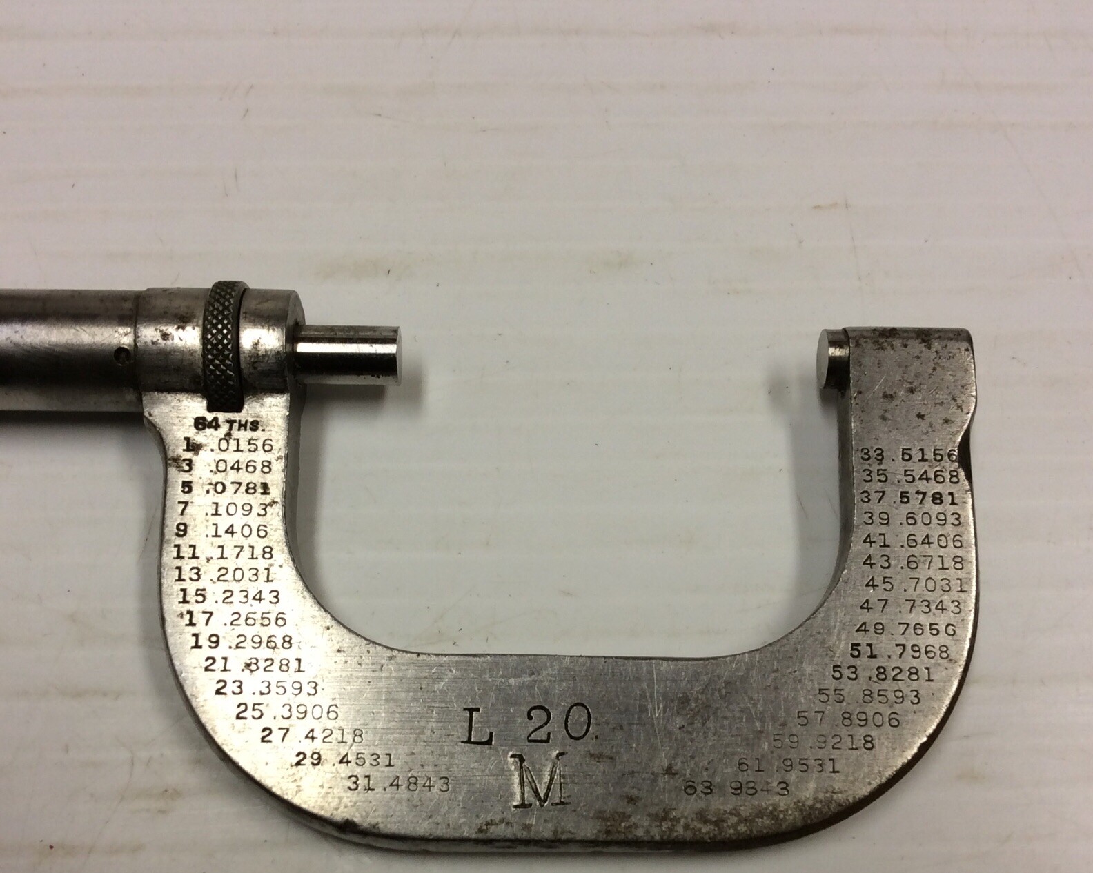 Vtg Starrett No.217,1-2″ Mechanical Micrometer Quite Clean Works Fine U