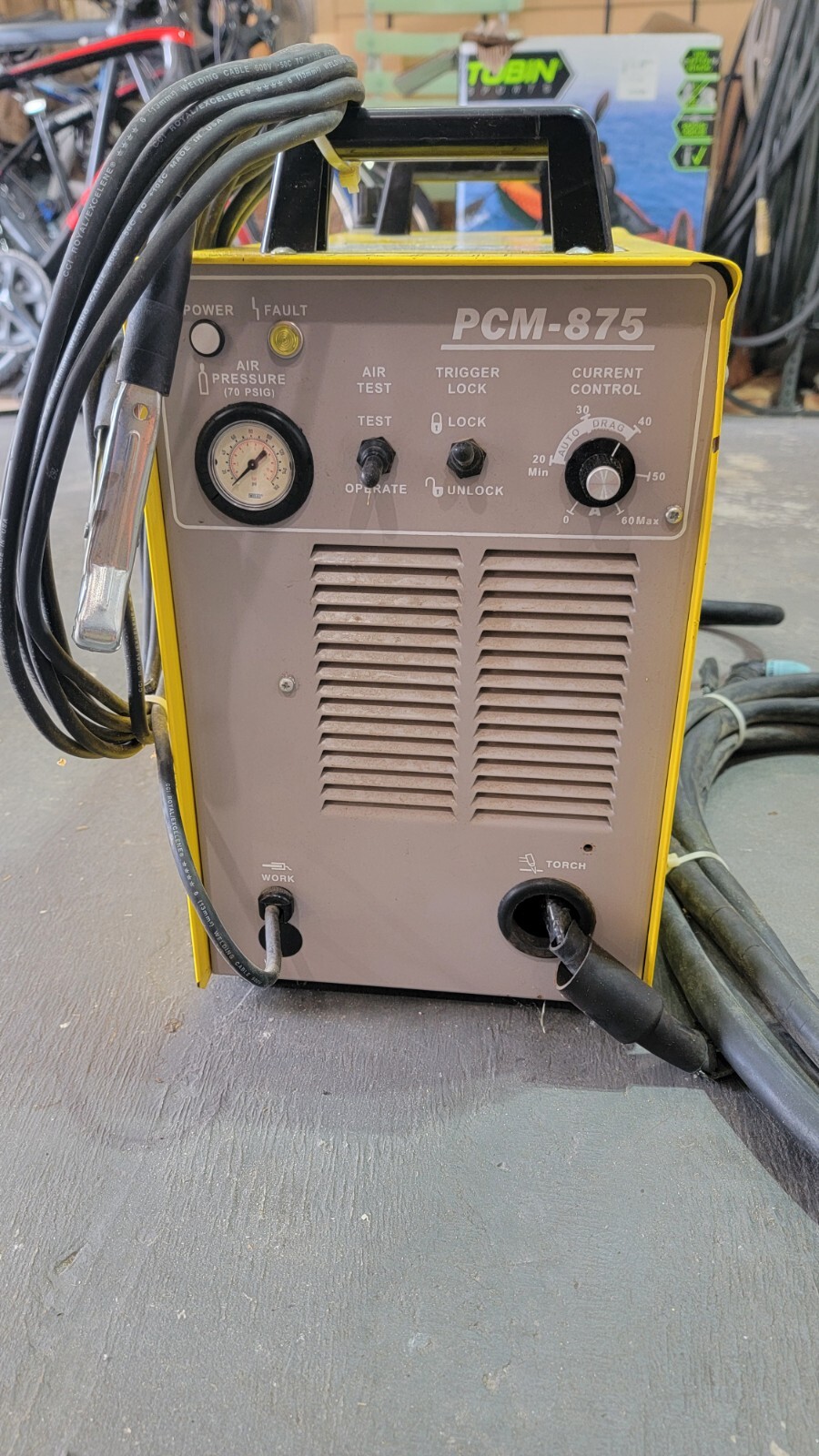ESAB PCM-875 Plasma Cutter used in working condition 208v-230v