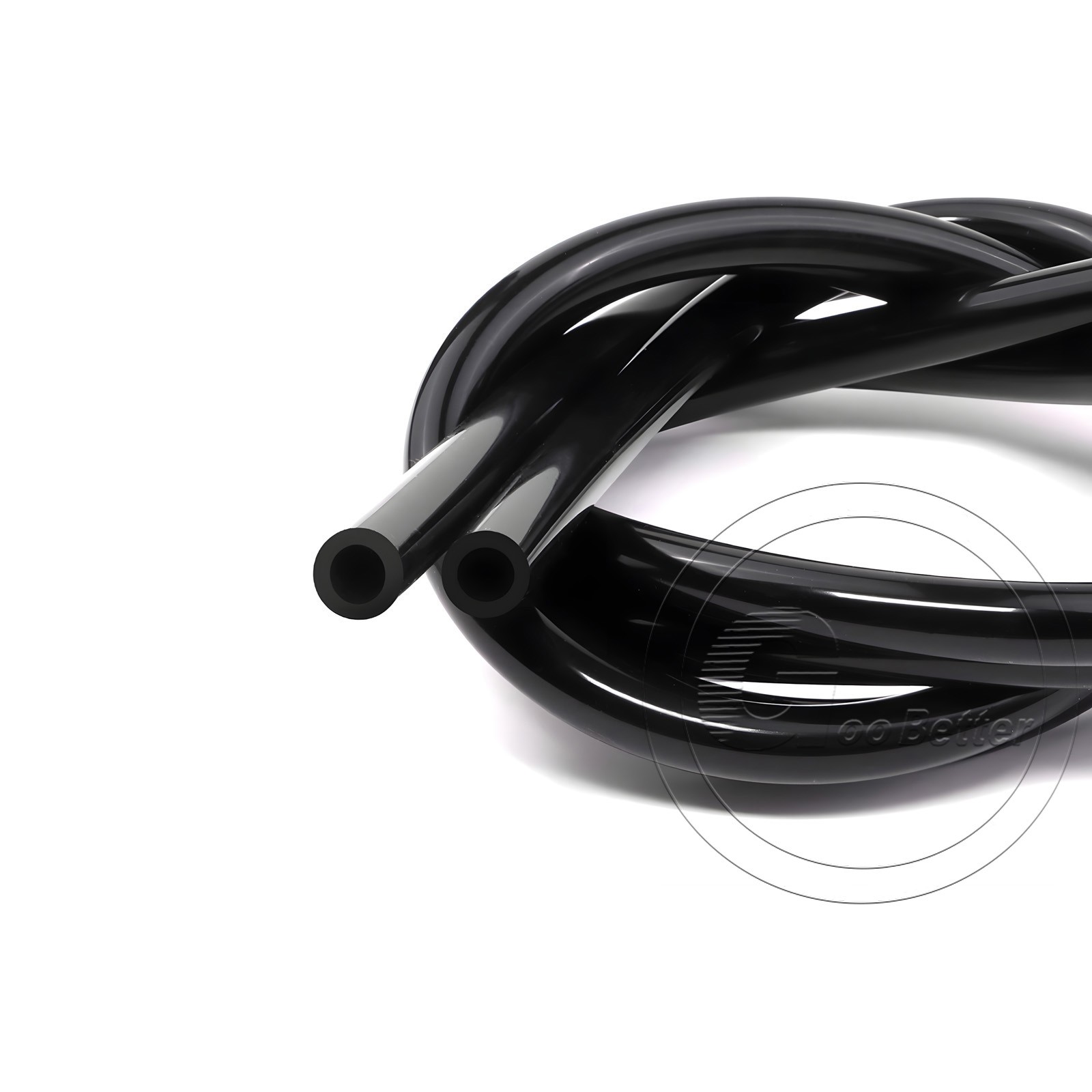 Black Silicone Tube Hose ID 0.5mm-60mm × OD 1mm-68mm Soft Rubber Pipe