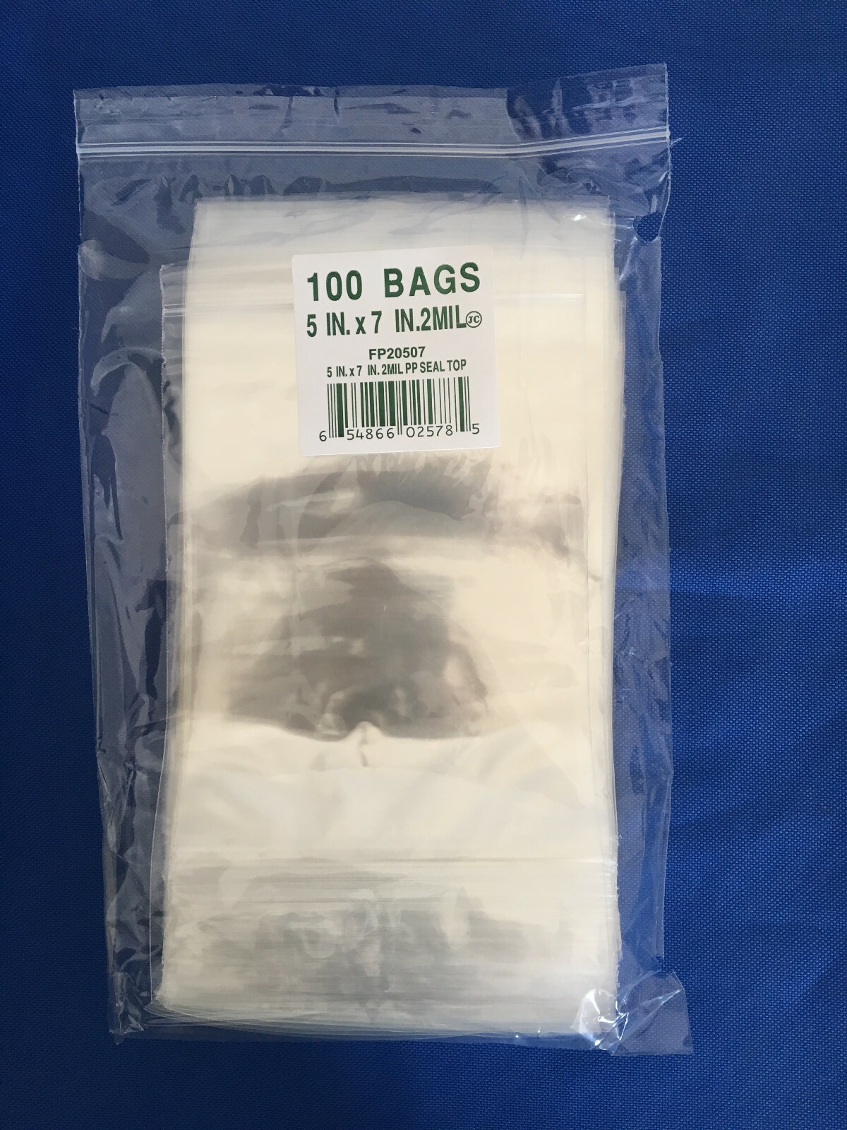 Elkay Plastics Cello Reclosable Polypropylene Ziplock Top Hang Hole Bags 2Mil