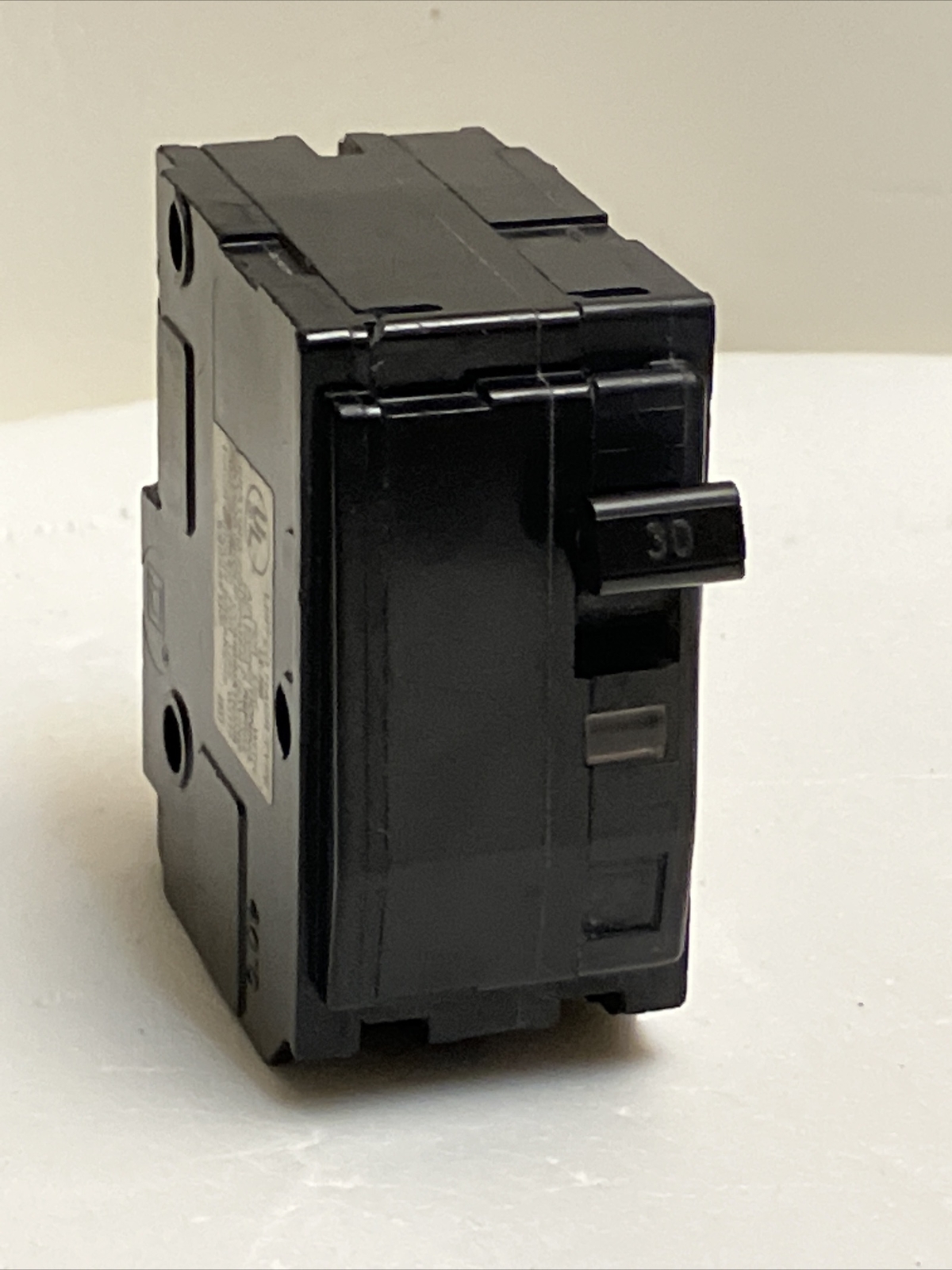 Square D QO230 2-Pole 30 Amp 120/240V Plug-In Breaker Black 3 prong Trip Window
