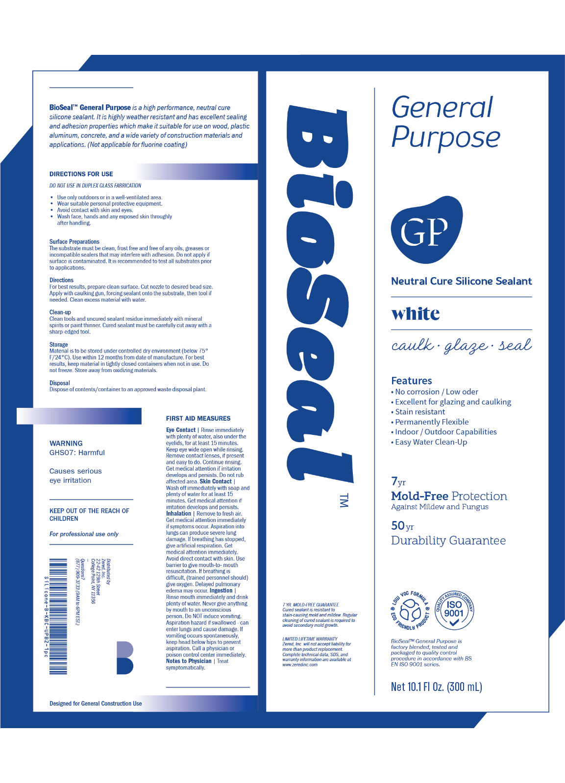 12 Tube LOT SALE BioSeal Silicone Caulk Sealant Ge neral Purpose 10.1oz – Clear