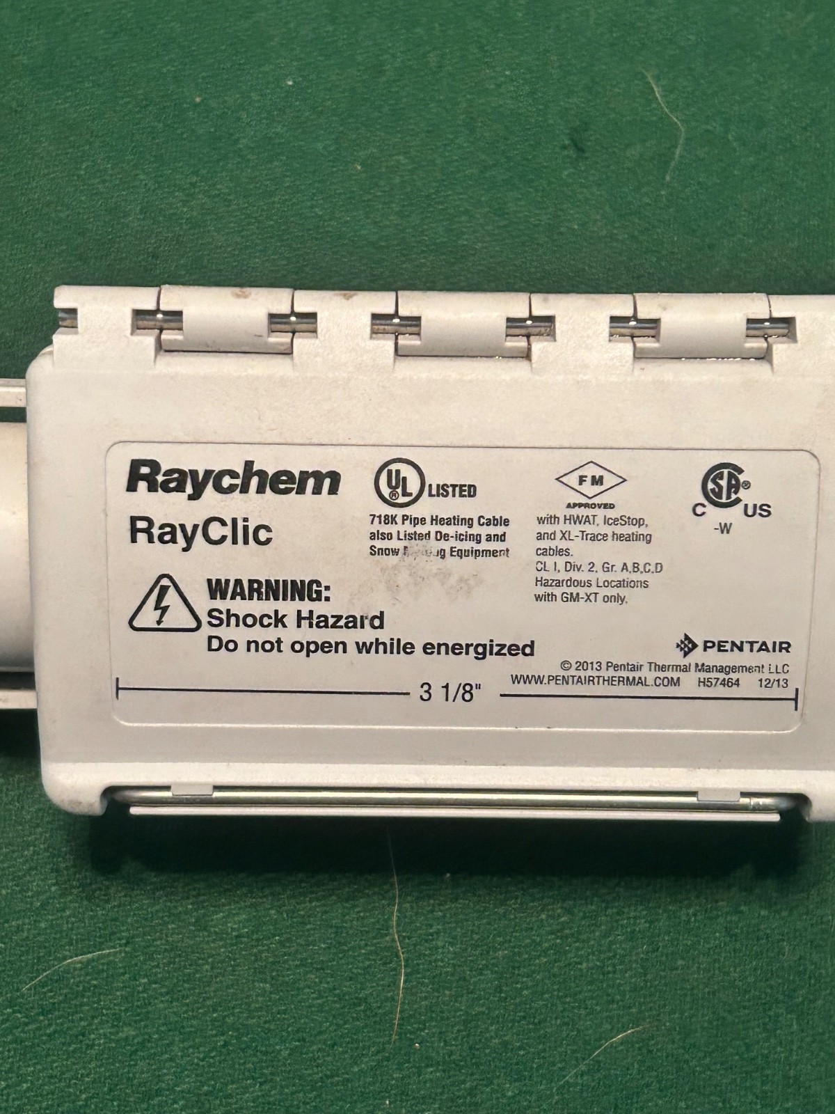 RAYCHEM RAYCLIC 3-1/8″ INCH HEATING CABLE CONNECTION