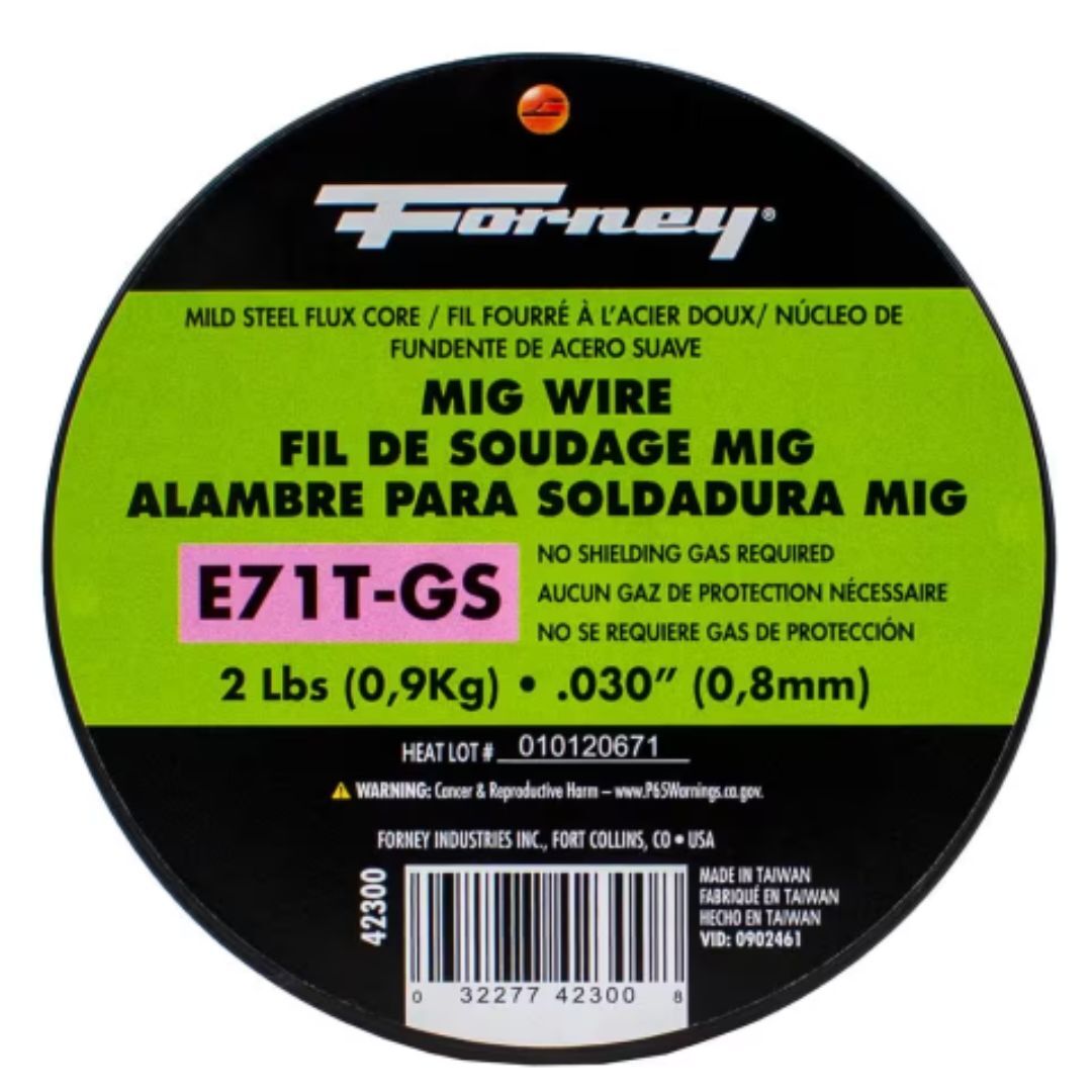 Forney 0.030 In. Dia Flux Core Mild Steel MIG Wire 2 Lb. Spool
