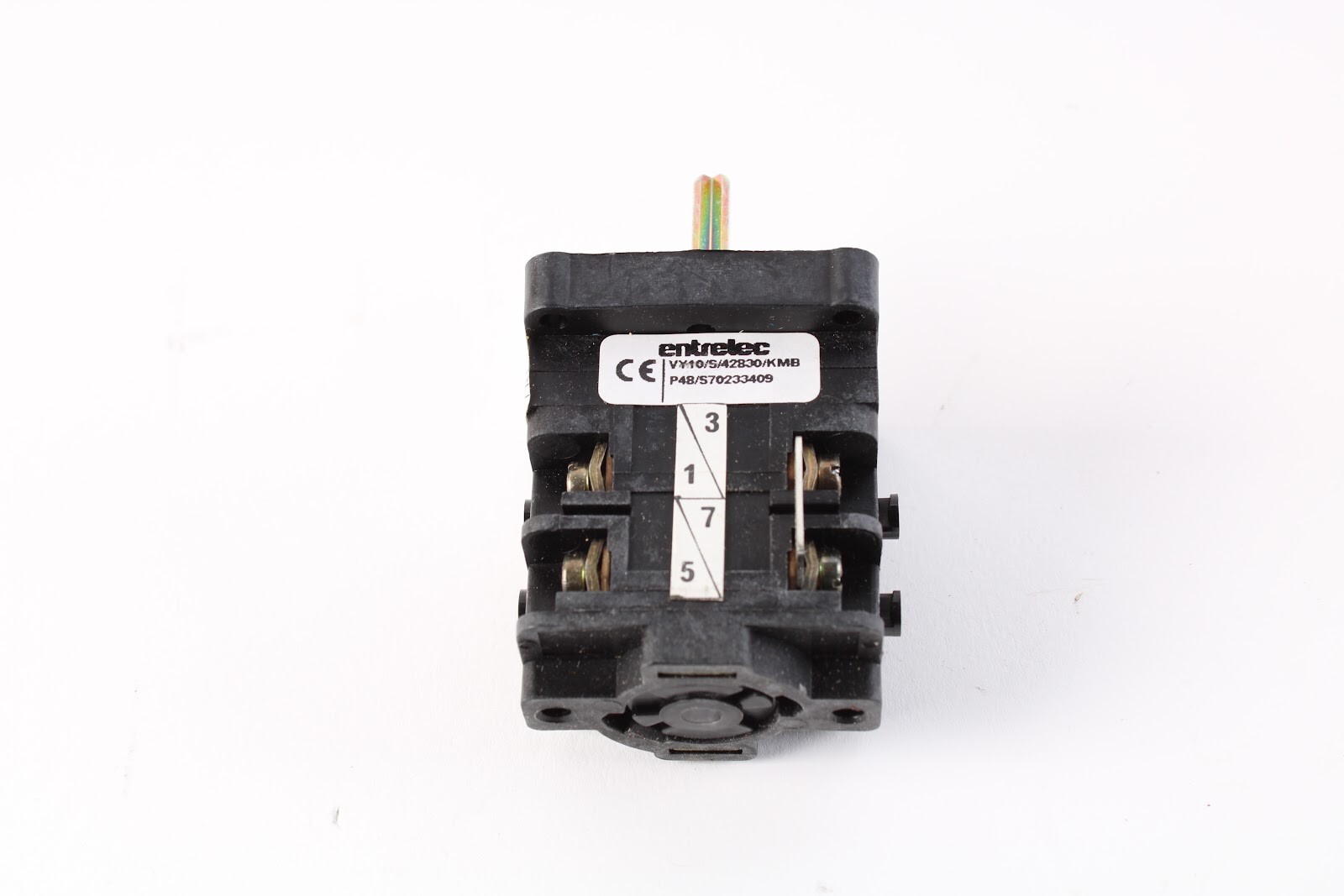 Entrelec VY10 600 VAC, 10A 3 Phase Rotary Switch – NEW