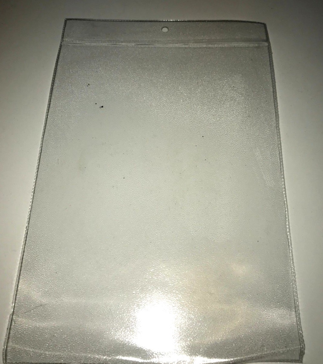 CLEAR PLASTIC PVC Pocket + header with hole – A8/A7/A6/A5/A4/A3/A2-uk made