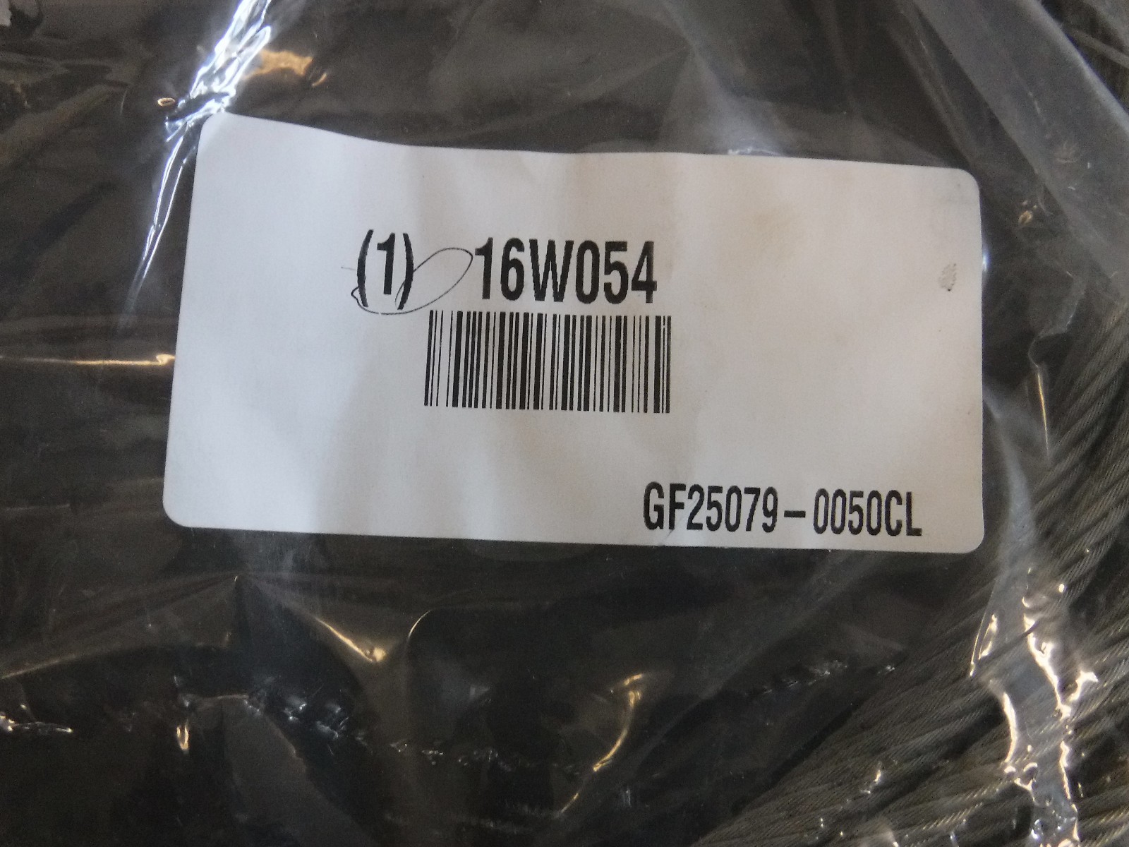 NEW 16W054 LOOS GF25079-0050CL Cable,1/4 In.,50 ft.,1400 Lb Capacity (B)