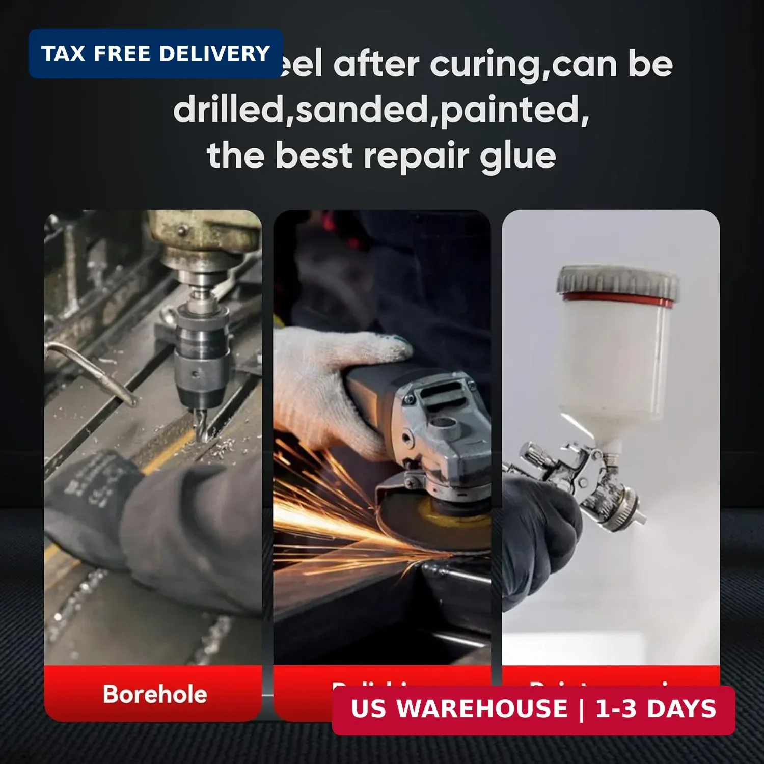 Metal Glue,Heavy Duty Welding,Epoxy Glue,Exhaust Leak Repair，Car Automotive f…