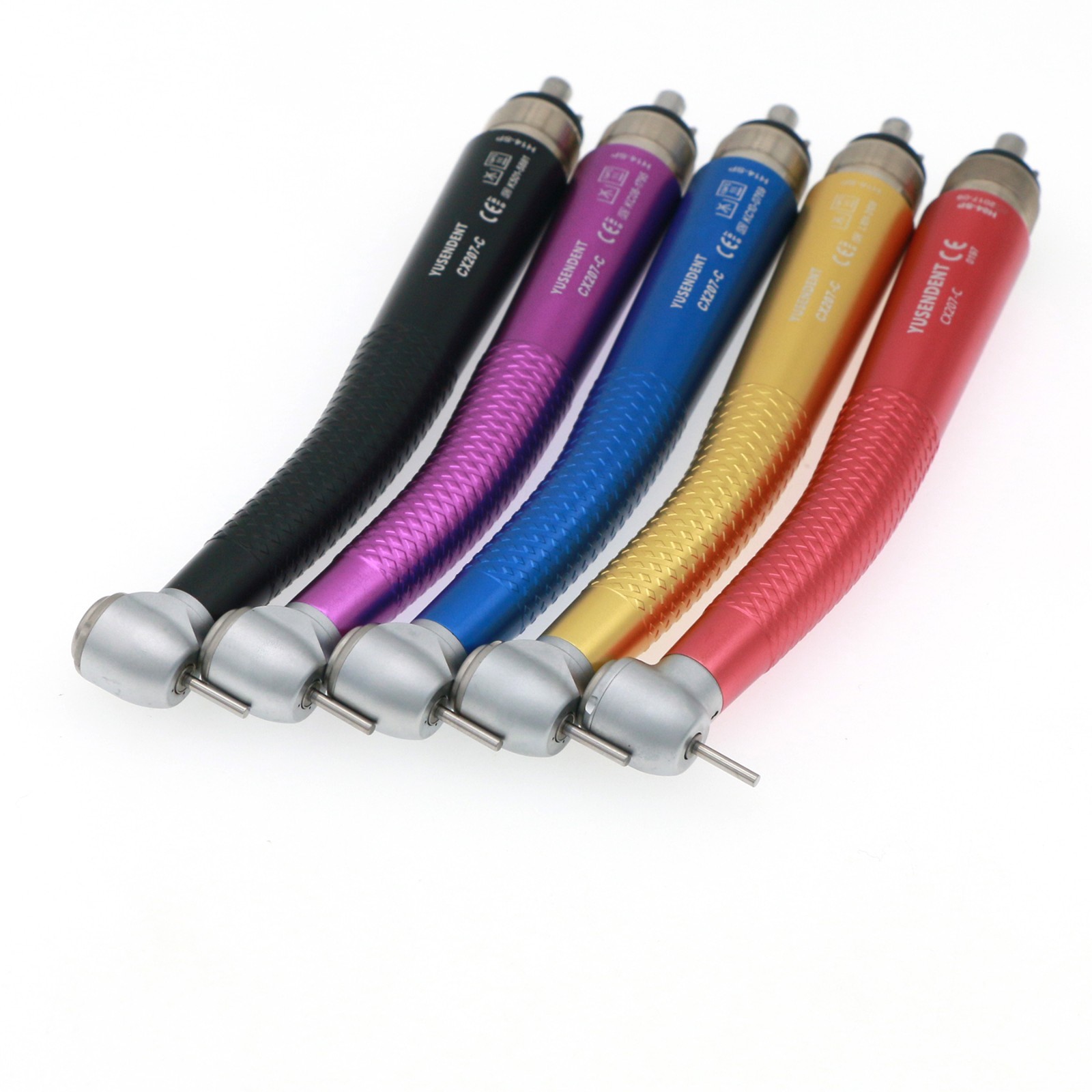 US COXO CX207-C High Speed Air Turbine Handpiece 4 Hole Colorful Anti-retraction