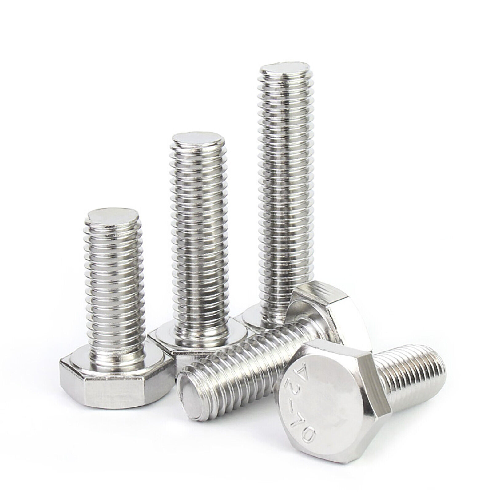Hexagon Head Fully Threaded Set Screws A2 Stainless Steel Bolts M4 M5 M6 M8