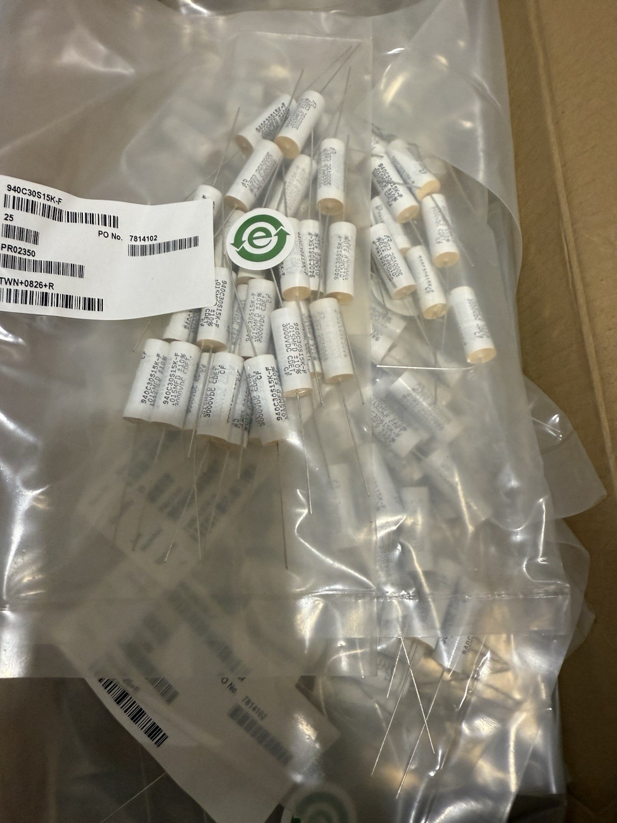 Cornell Dubilier Power Film Capacitor 940C30S15K-F NEW QTY 25 PCS