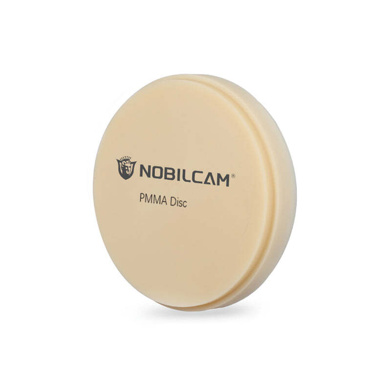 NOBILCAM Dental Acrylic CAD/CAM Monolayer PMMA DISC for Temporary Crown Bridge