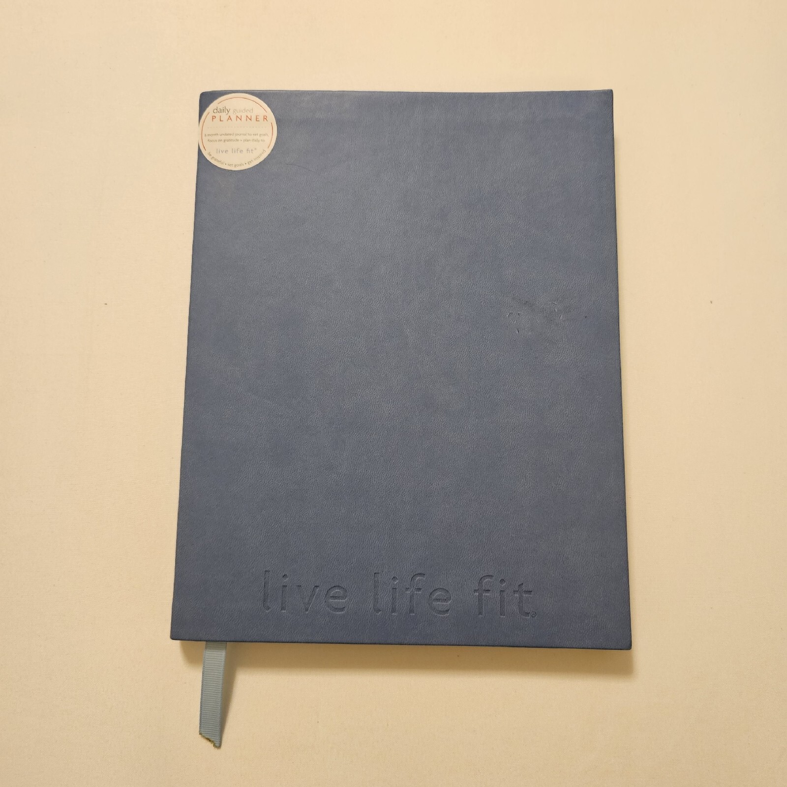 Fitlosophy Blue Six Month Undated Planner Journal 8″×10″ 192 Pgs Soft Bound PU