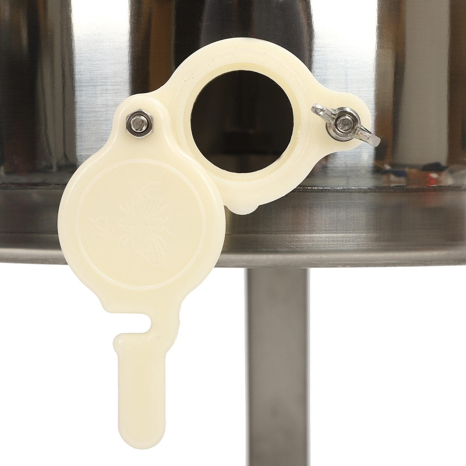 Manual 3 Frame Honey Extractor, Stainless Steel Manual Beekeeping Extraction