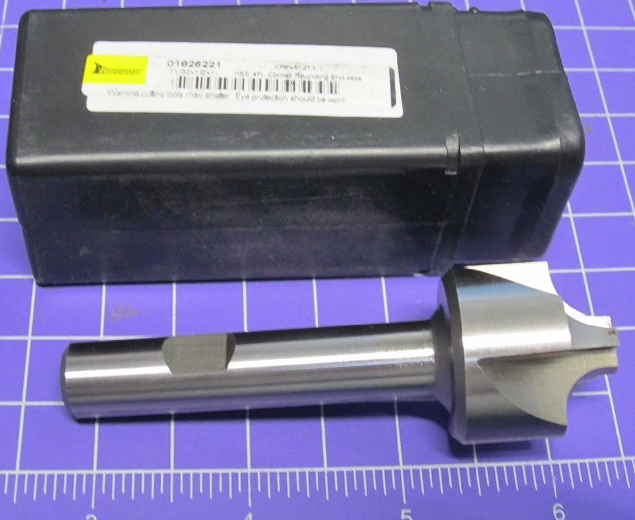 1-1/8″ Diameter Corner Rounding End Mill 4F HSS 11/32″ Radius