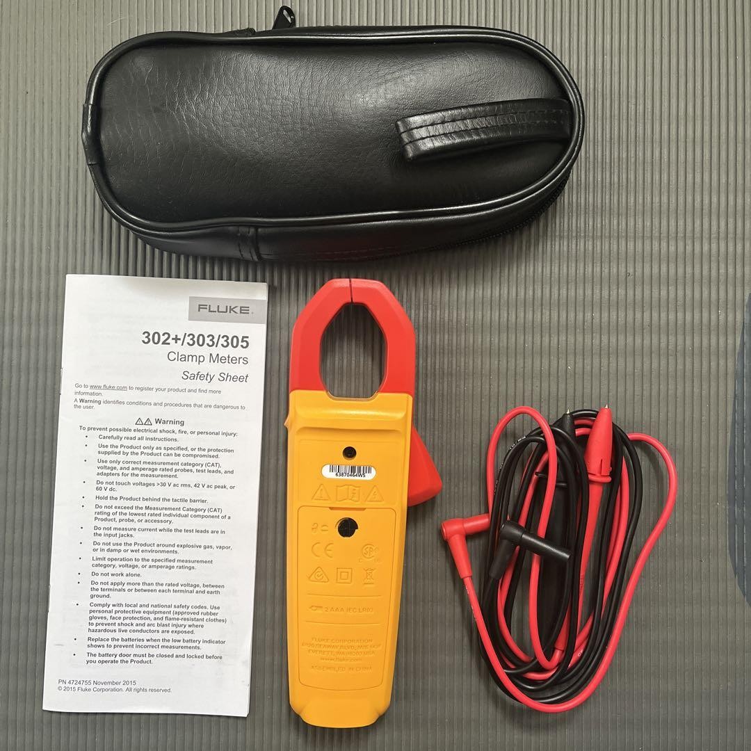 Fluke 302+ Digital Clamp Meter AC400A 600.0 V / Accuracy 1.5 % ± 5
