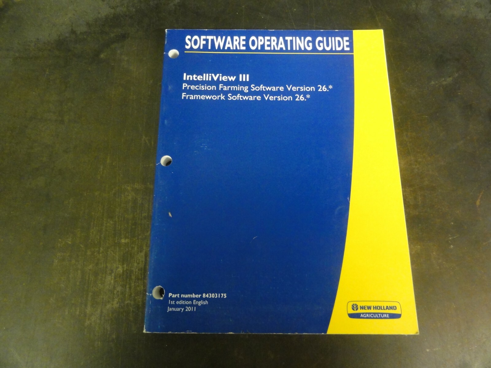New Holland Intelliview III Precision Software Version 26 Operators Manual