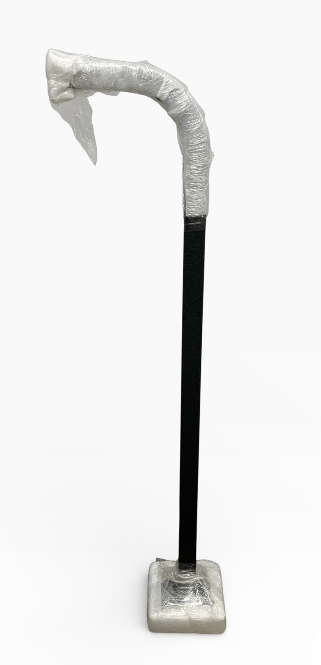Pedestal Pro 58-9C-S 58″ Gooseneck Pedestal, Pad Mount, Steel, Black