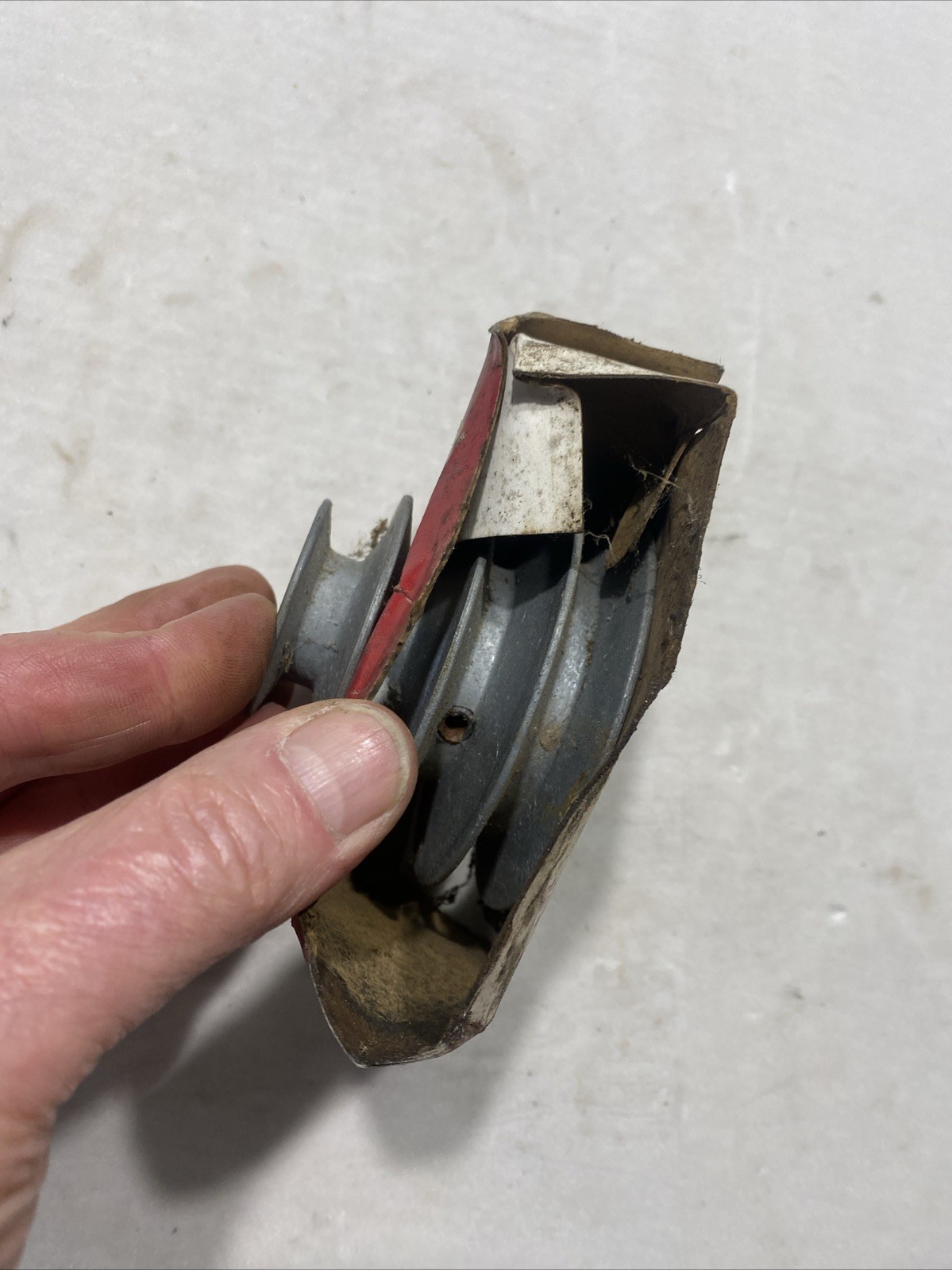 Aluminum NOS 4 STEP PULLEY V BELT, 1/2” Bore, Die Casting Co