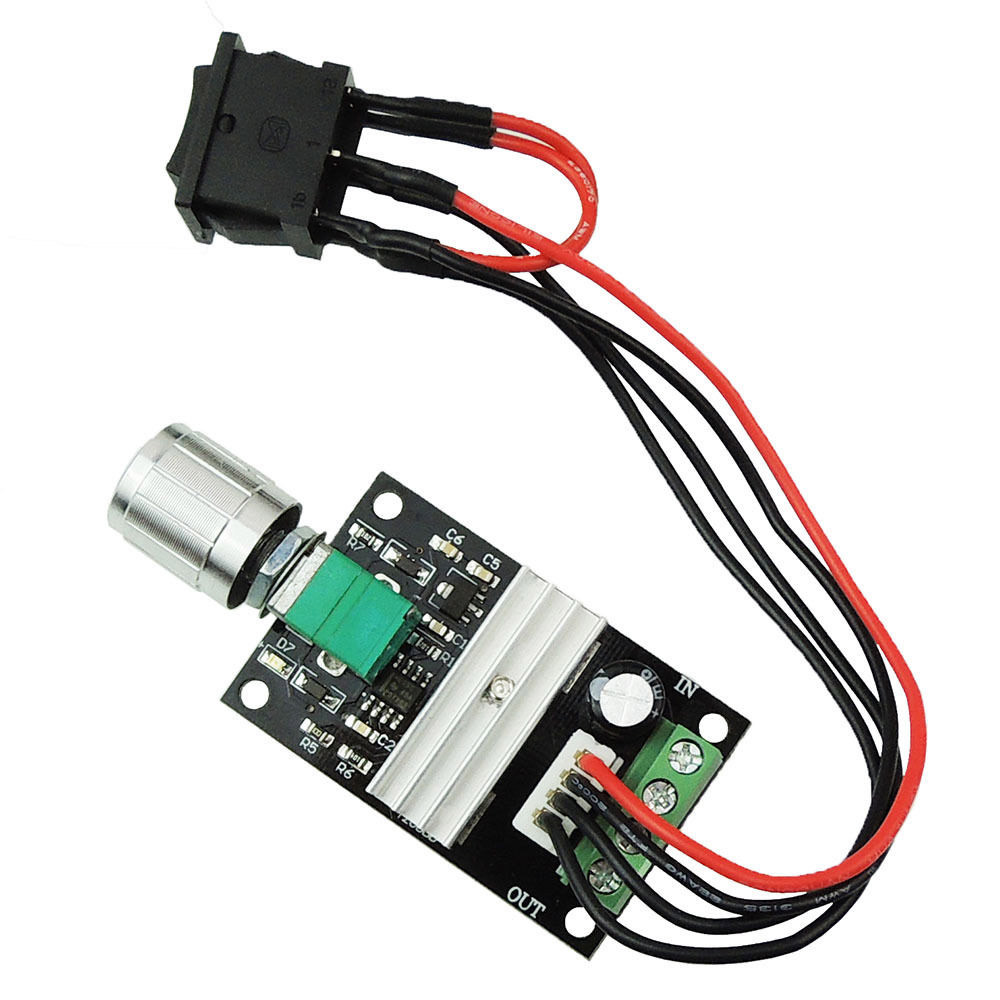 6V-28V 3A 80W PWM DC Motor Speed Controller Reversible Switch Governor 1203BB