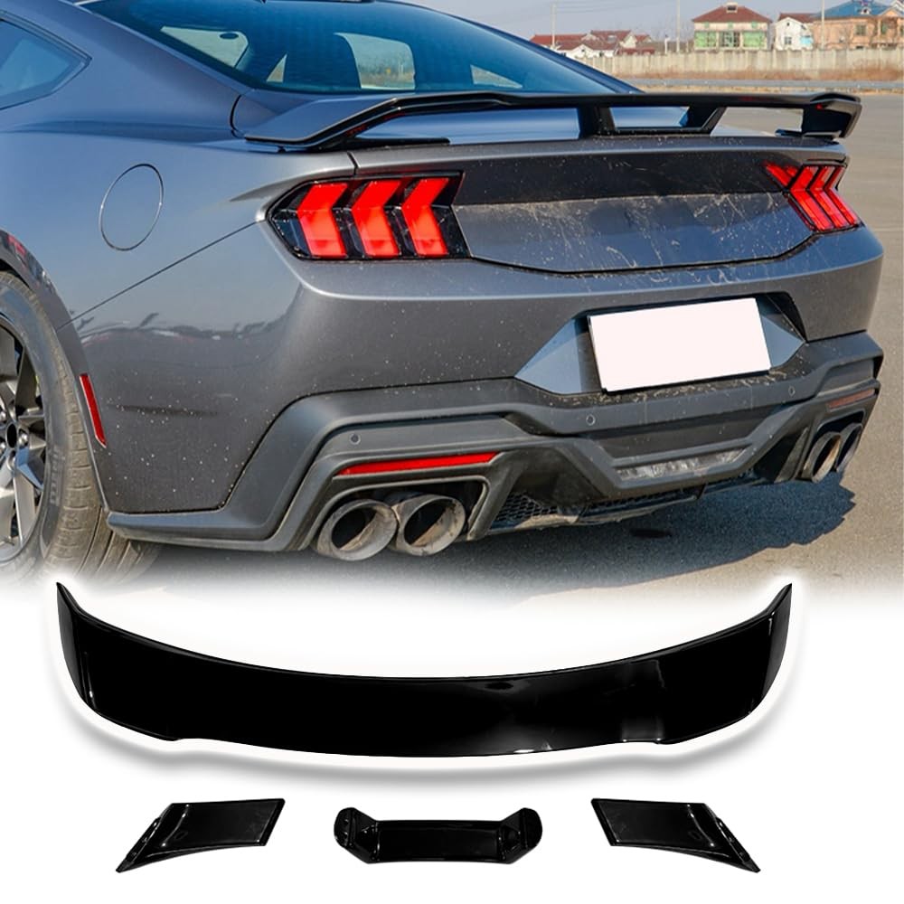 BriSunshine Rear Spoiler Wing Compatible with Ford Mustang 2024 2025 2 Door