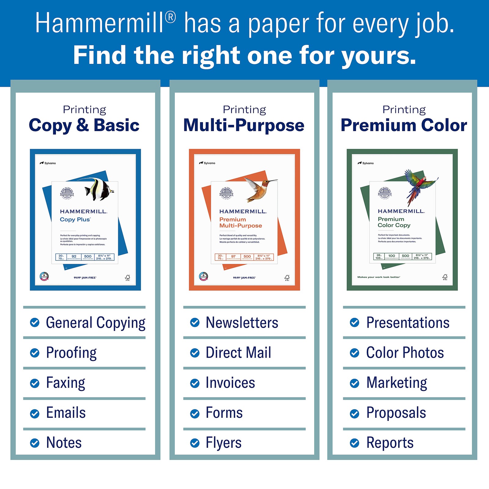 Hammermill Copy Plus 8.5″ x 11″ Copy Paper, 20 lbs., 92 Brightness, 5000 Sheets