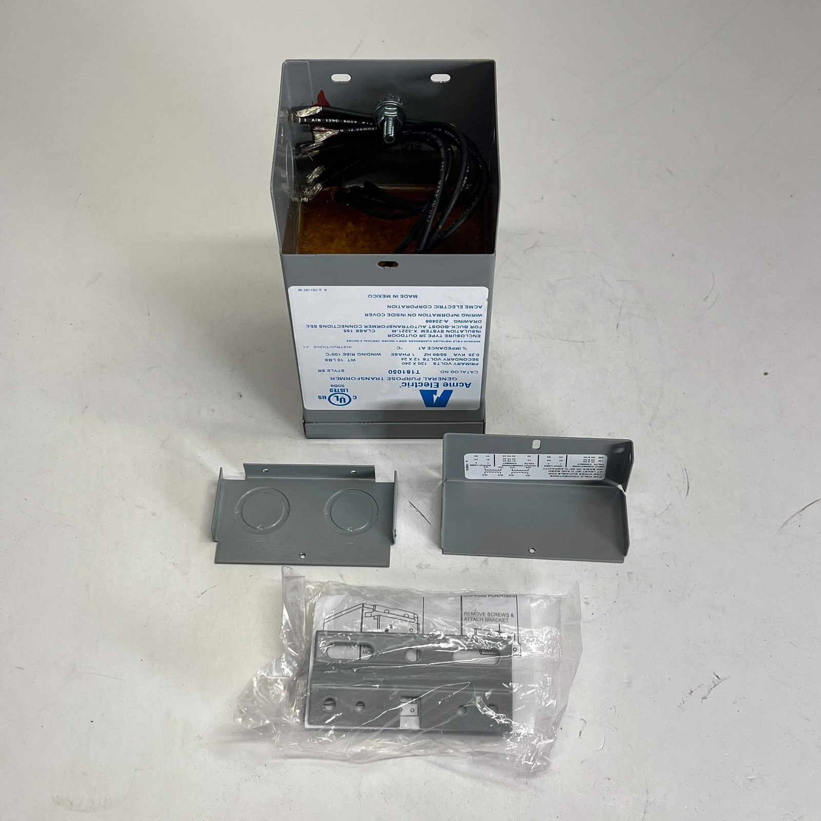 ACME ELECTRIC Buck-boost Transformer Encapsulated Core 250 VA 1-Phase T181050