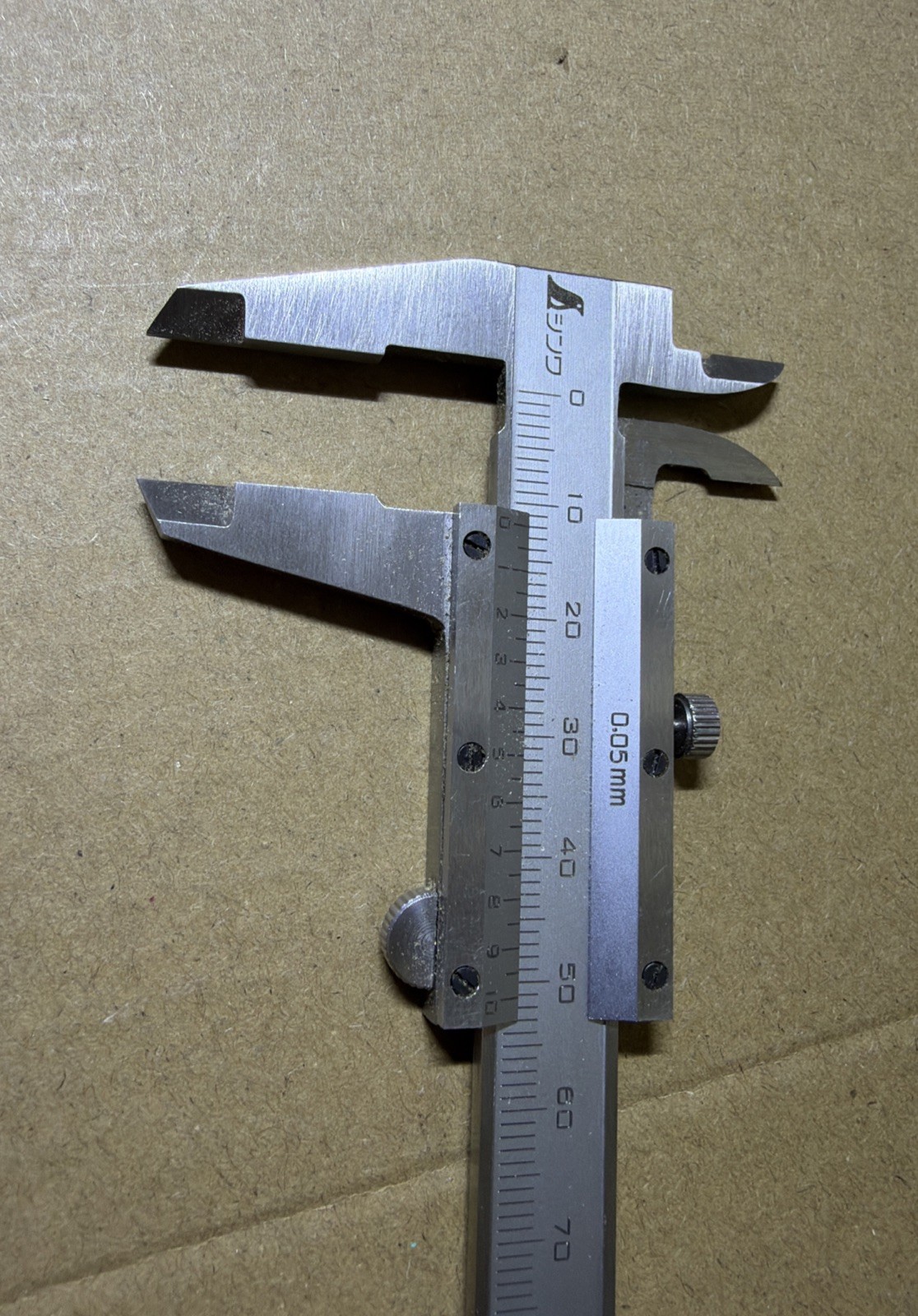SHINWA Ultra Light Weight Mini Pocket Vernier Caliper Metric 100mm from Japan