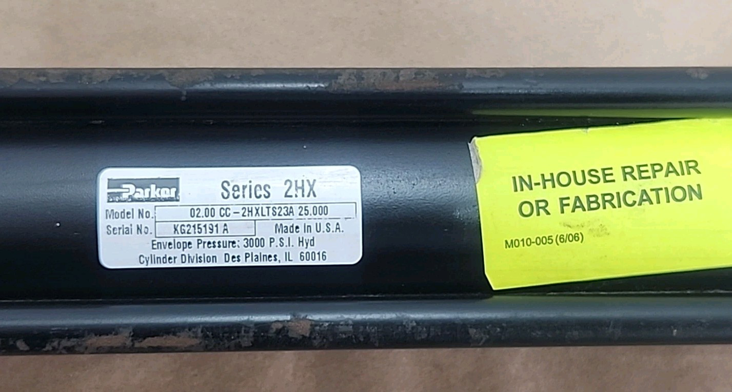 Parker 2HX Electrohydraulic Cylinder Actuator 2″ Bore x 21.5″ 3000Psi + Warranty