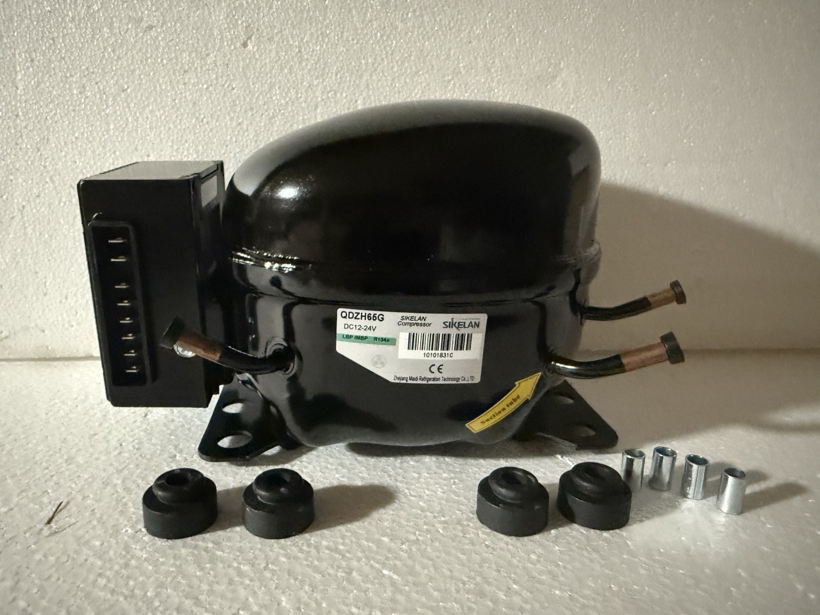 Sikelan QDZH65G 12V 24V DC R134A Refrigeration Compressor Mobile Marine Off-Grid