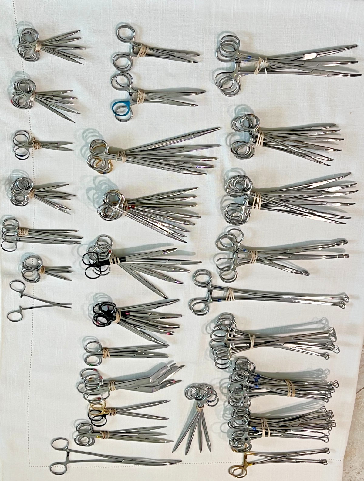 Assorted Lot of 119 Various Brand & Size Of OR Medical Surgical Instruments, S.S