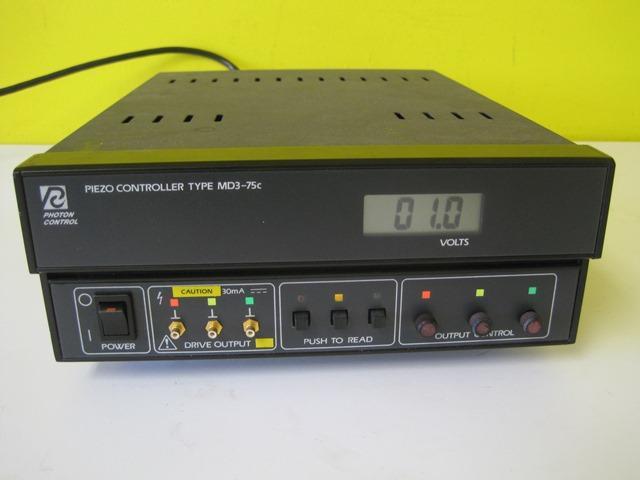PHOTON CONTROL PIEZO CONTROLLER TYPE MD3-75C USED 30 DAY GUARANTEE
