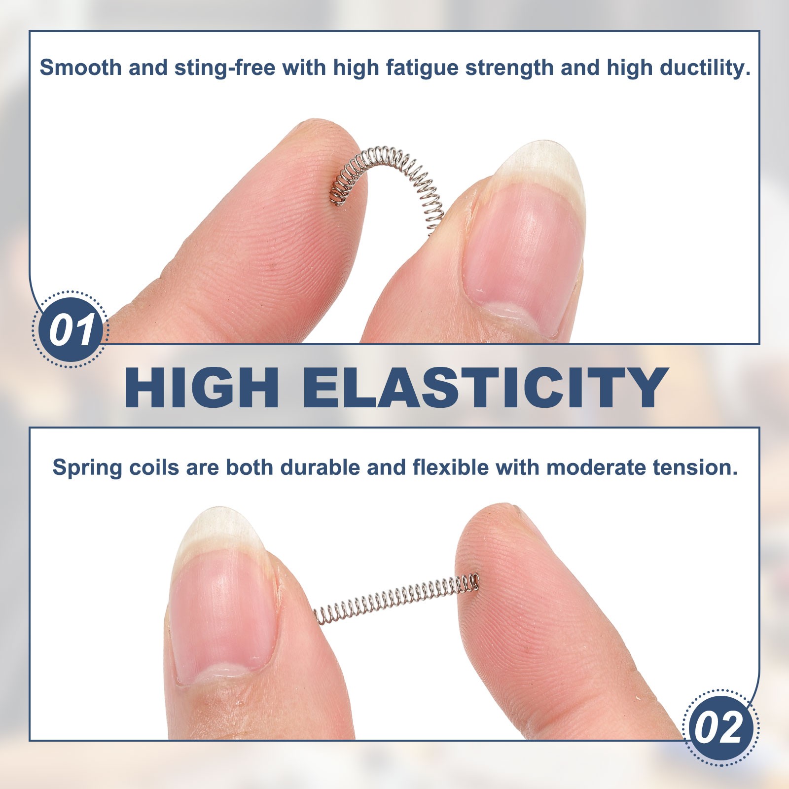 10 x Small Compression Spring 2 mm OD 0.3mm Wire 10 mm Free Length