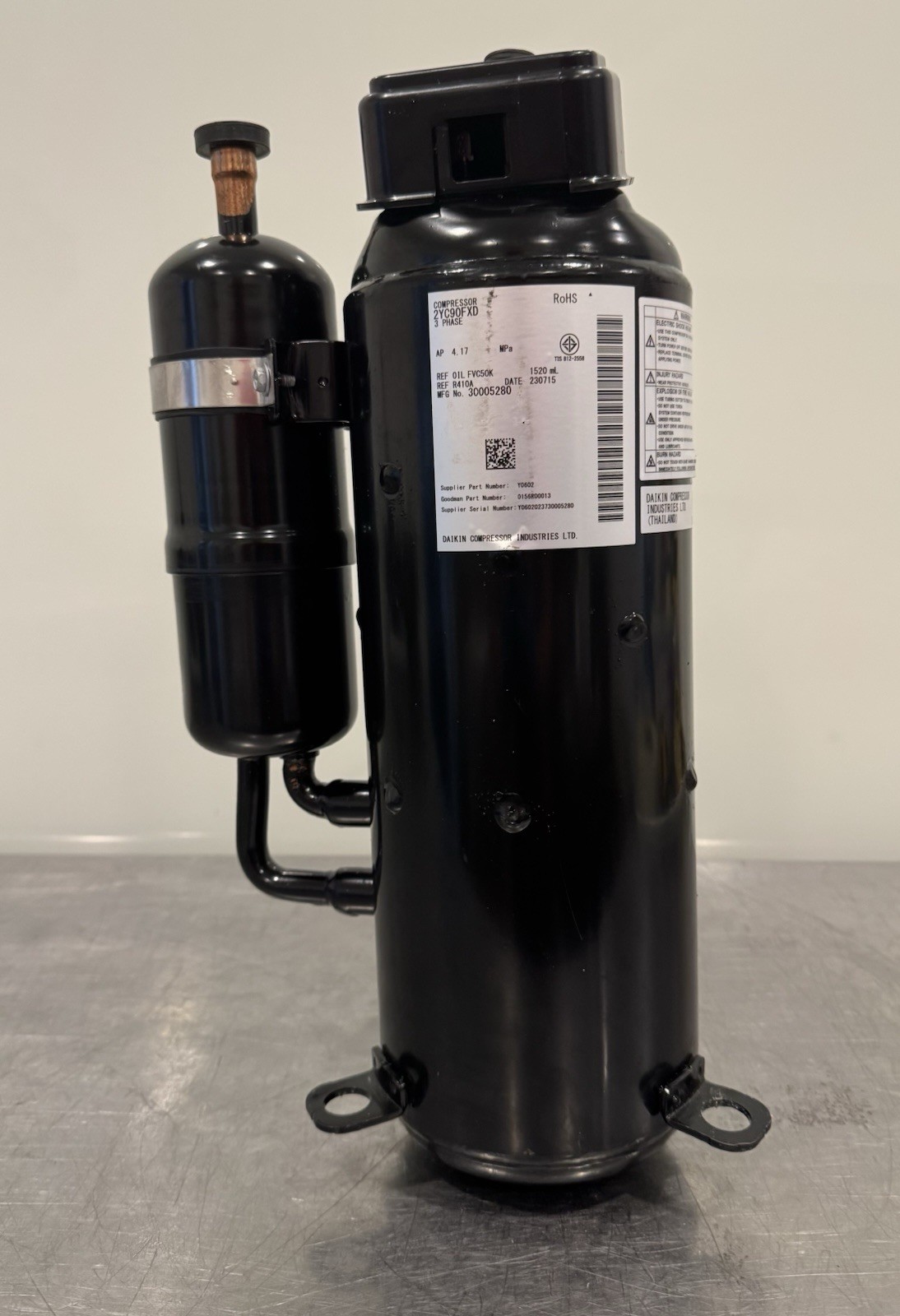 Daikin 2YC90FXD Compressor Goodman 0156R00013 NEW! FREE SHIPPING!