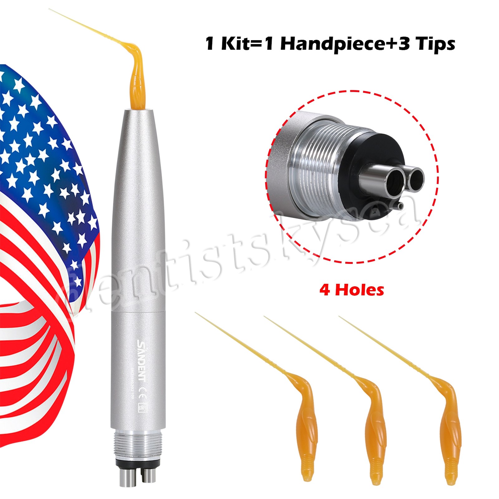 Dental Endo Irrigation Tip Irrigator VDW EDDY KaV NSK Air Scaler Handpiece Tips