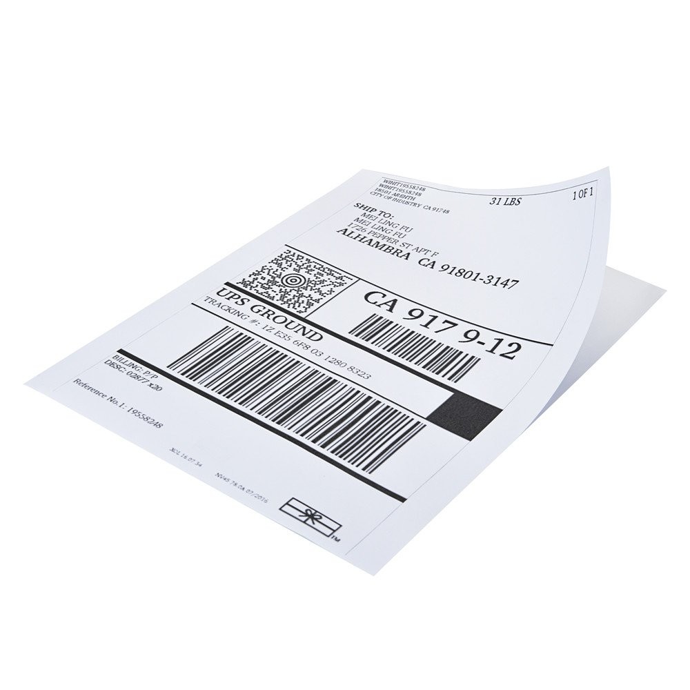 400 Half Sheet Self Adhesive Shipping Labels 8.5 x 5.5 Round corner 2 Per Sheet