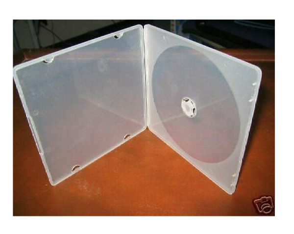 SALE! 50 5MM ULTRA SLIM SINGLE CD / DVD POLY CASE CASES, CLEAR, NO SLEEVE, JS110