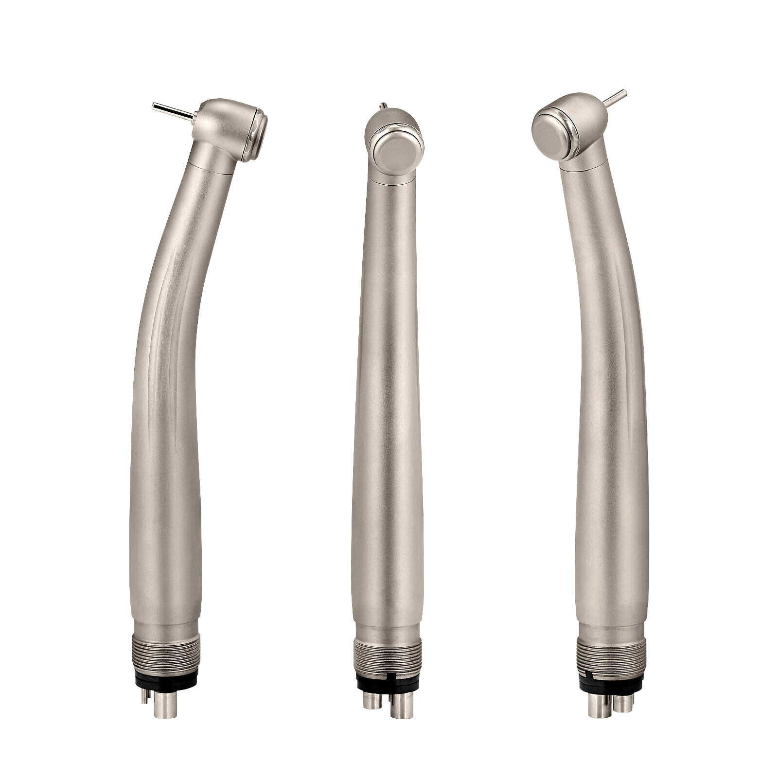 Dental High Speeds Handpiece Ceramic Rotor Push Button 4 Holes Single Way Spray