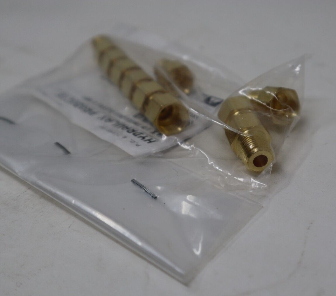 Lot of 10 Hydraulax Products Brass 1/4″ x 1/8″ Threaded Sleeve x MIP
