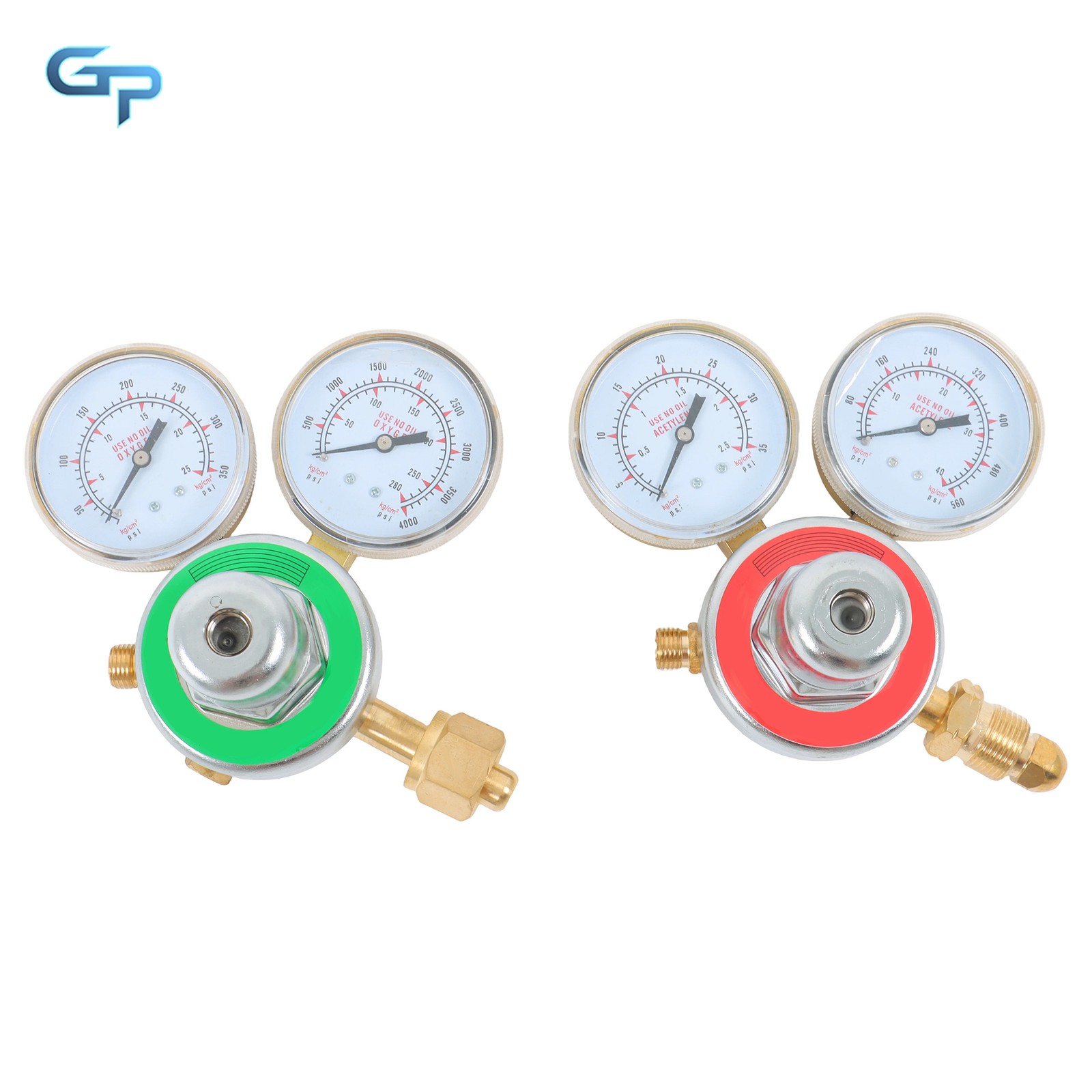 Solid Brass OXYGEN ACETYLENE Regulators 4 Welding Fit Gas Torch Cutting