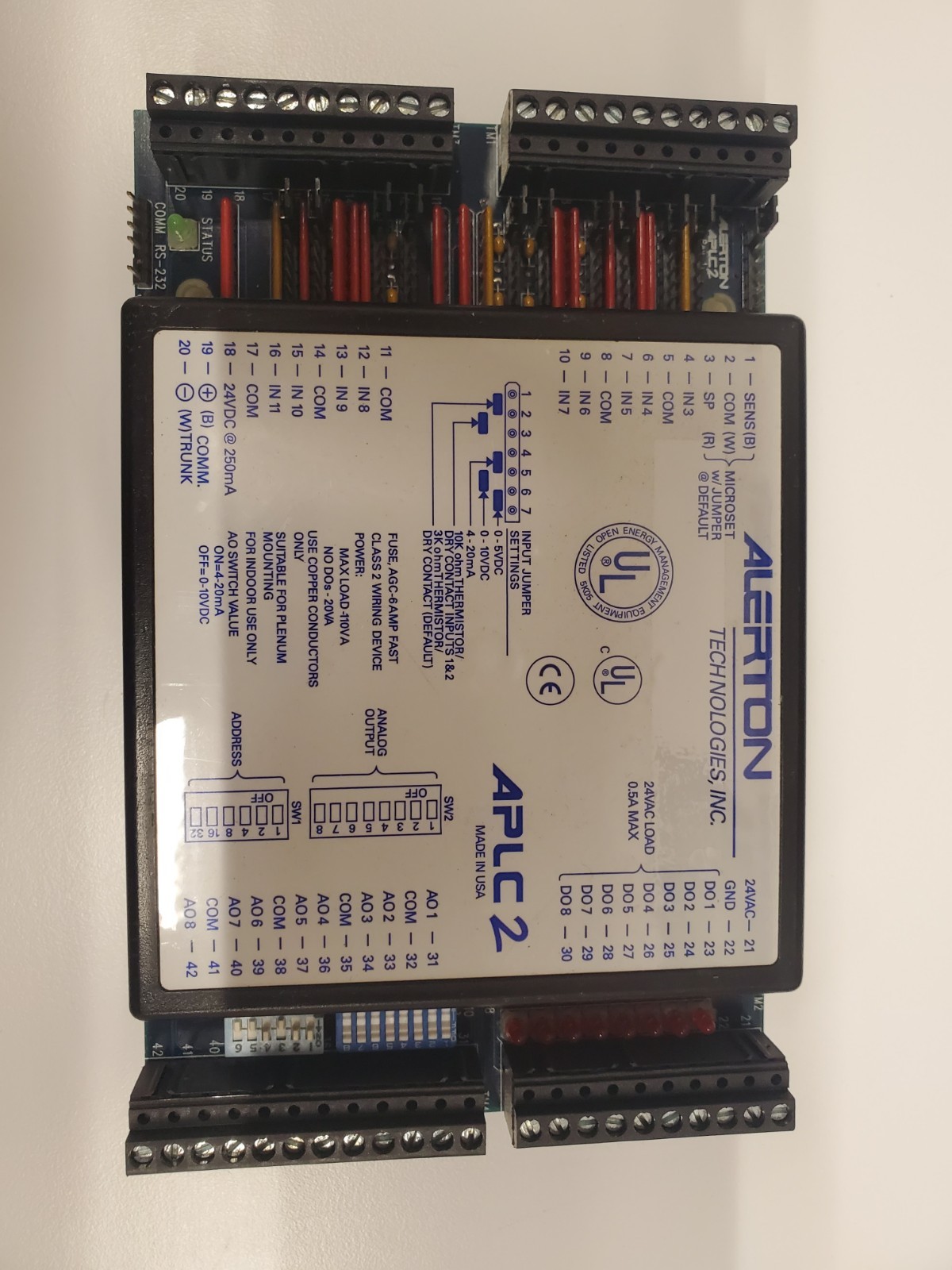 ALERTON APLC2 PROGRAMMABLE HVAC LOGIC CONTROLLER APLC-2