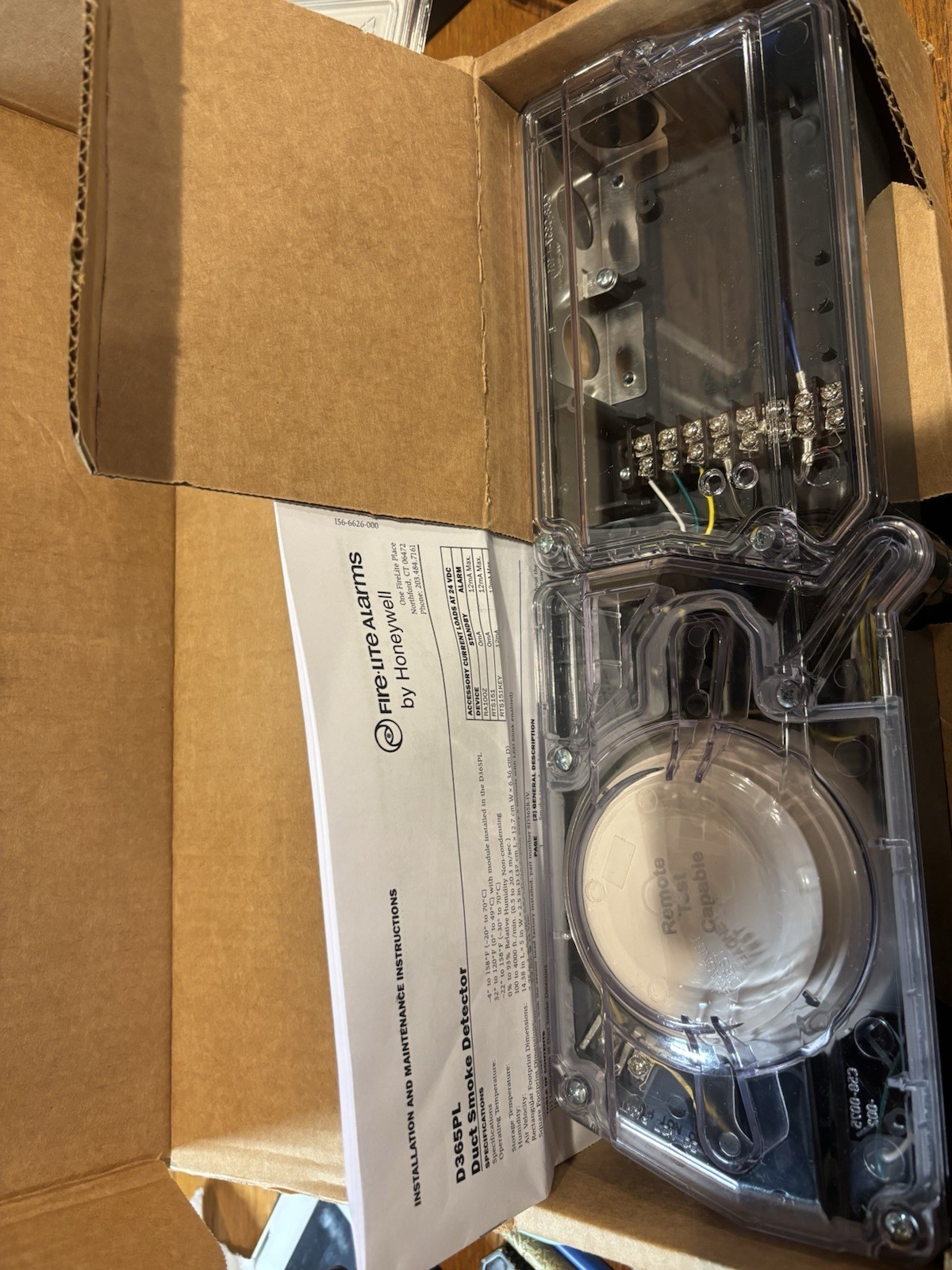 Fire-Lite D365PL Intelligent Non-Relay Duct Smoke Detector