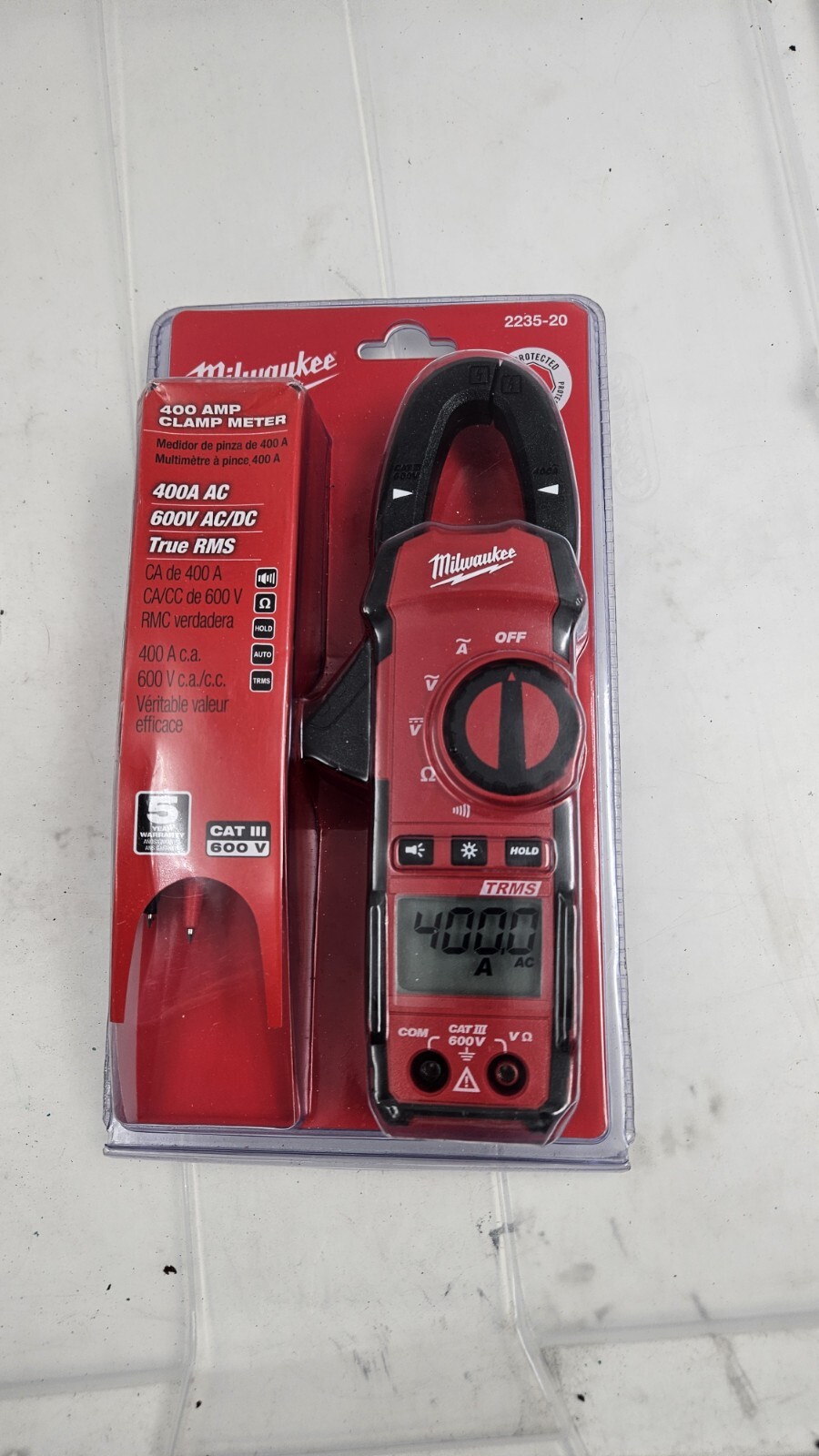 Milwaukee 2235-20 400 Amp AC Digital Clamp Meter