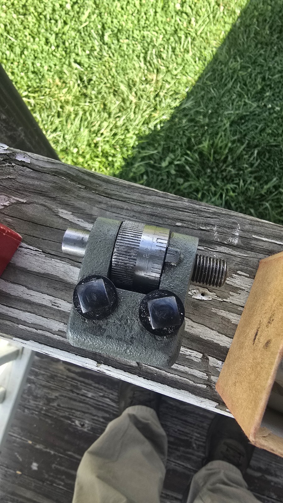 Micrometer carriage stop part #10-318 for a 6″& 12» Atlas Craftsman metal lathe