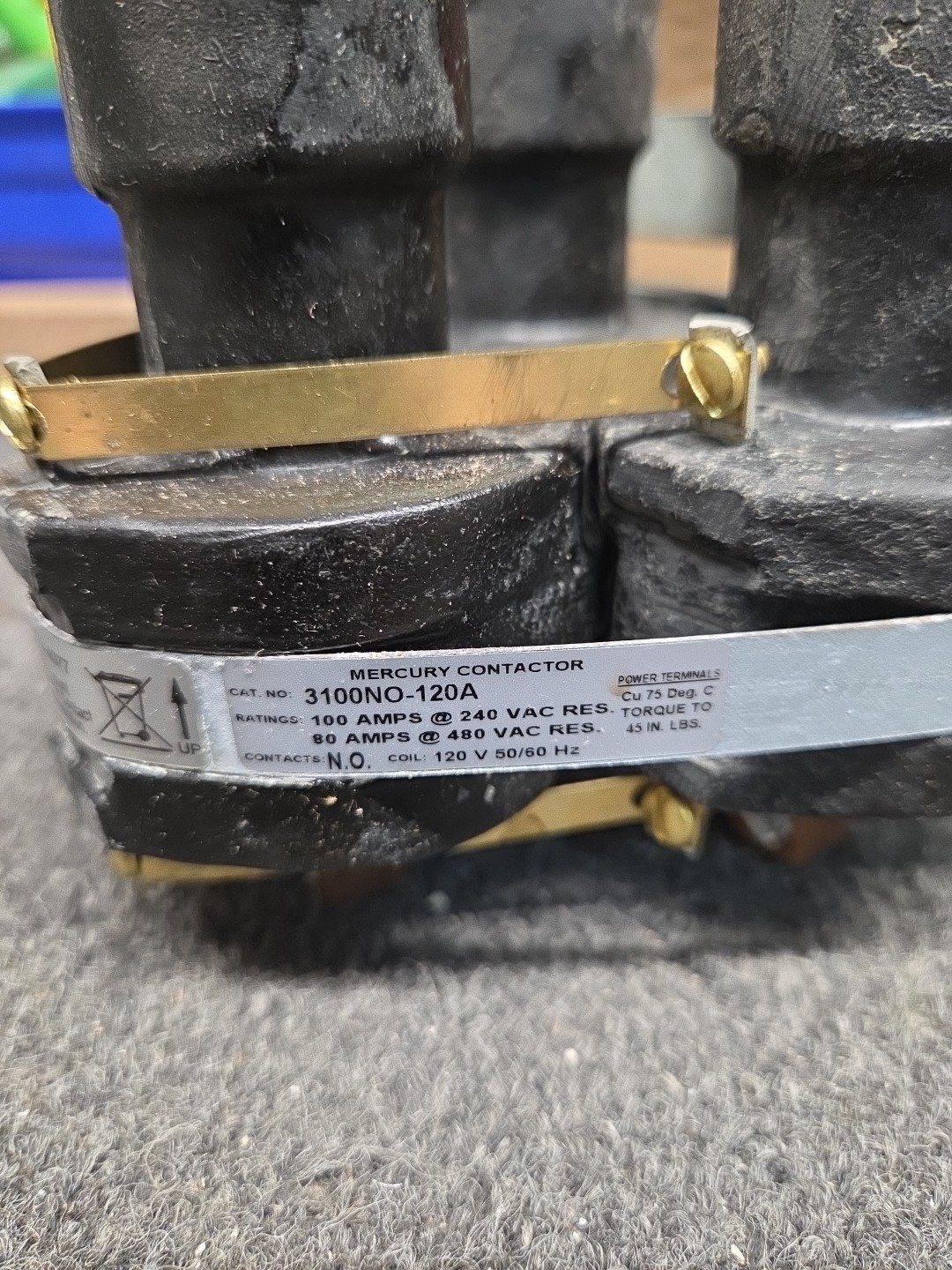 MDI 3100NO-120A Contactor 120V Coil 3P