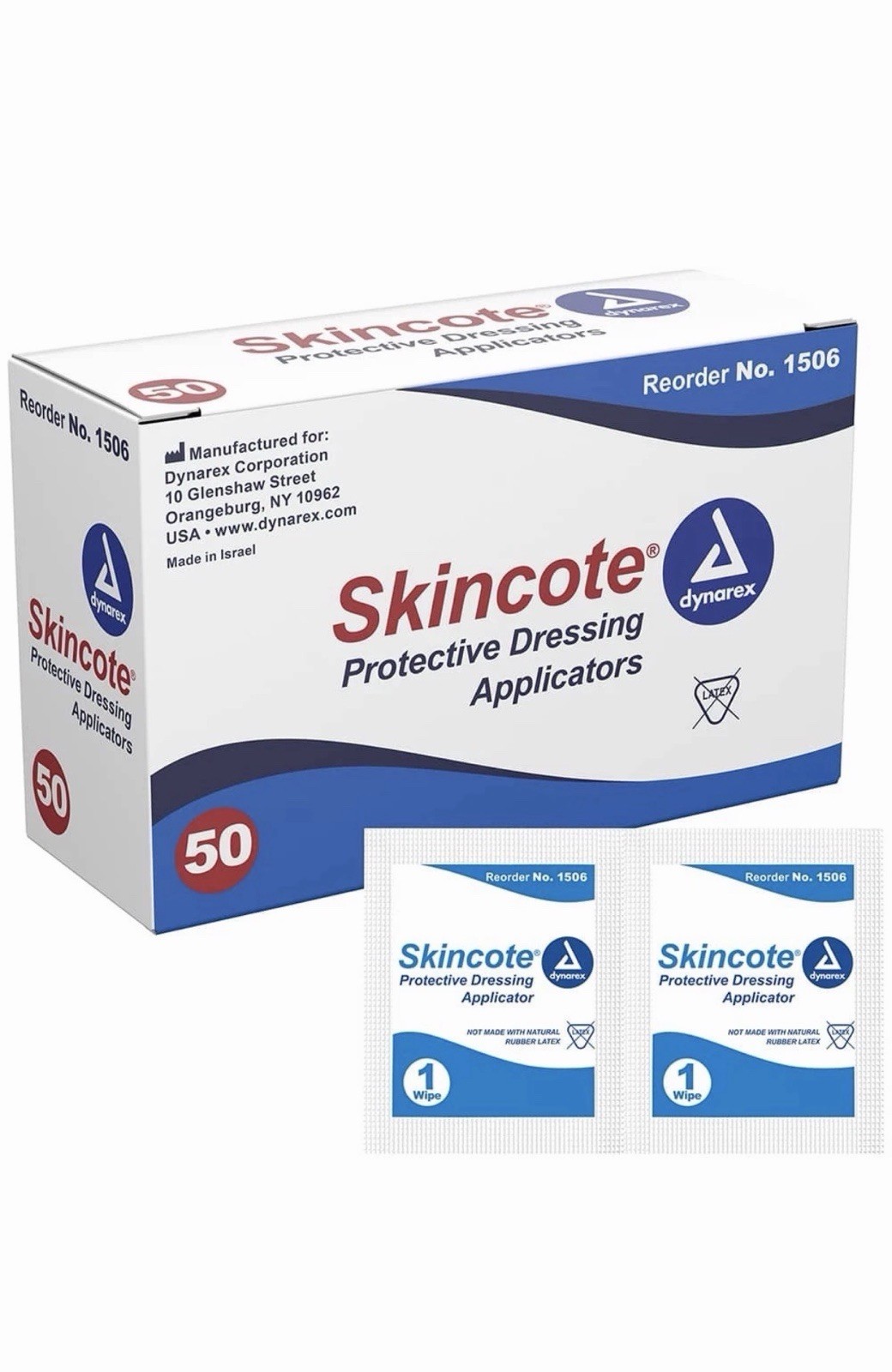 Dynarex Skincote Protective Dressing Applicators (1000/Case) New Sealed