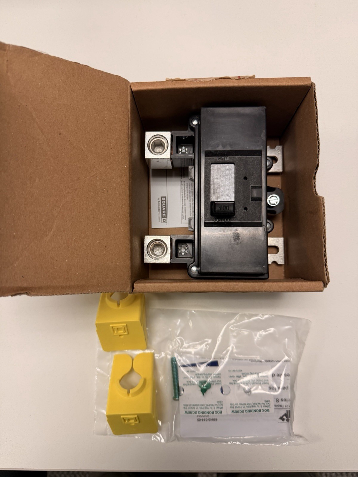 Square D QOM2100VH 100A 2-Pole Main Breaker New