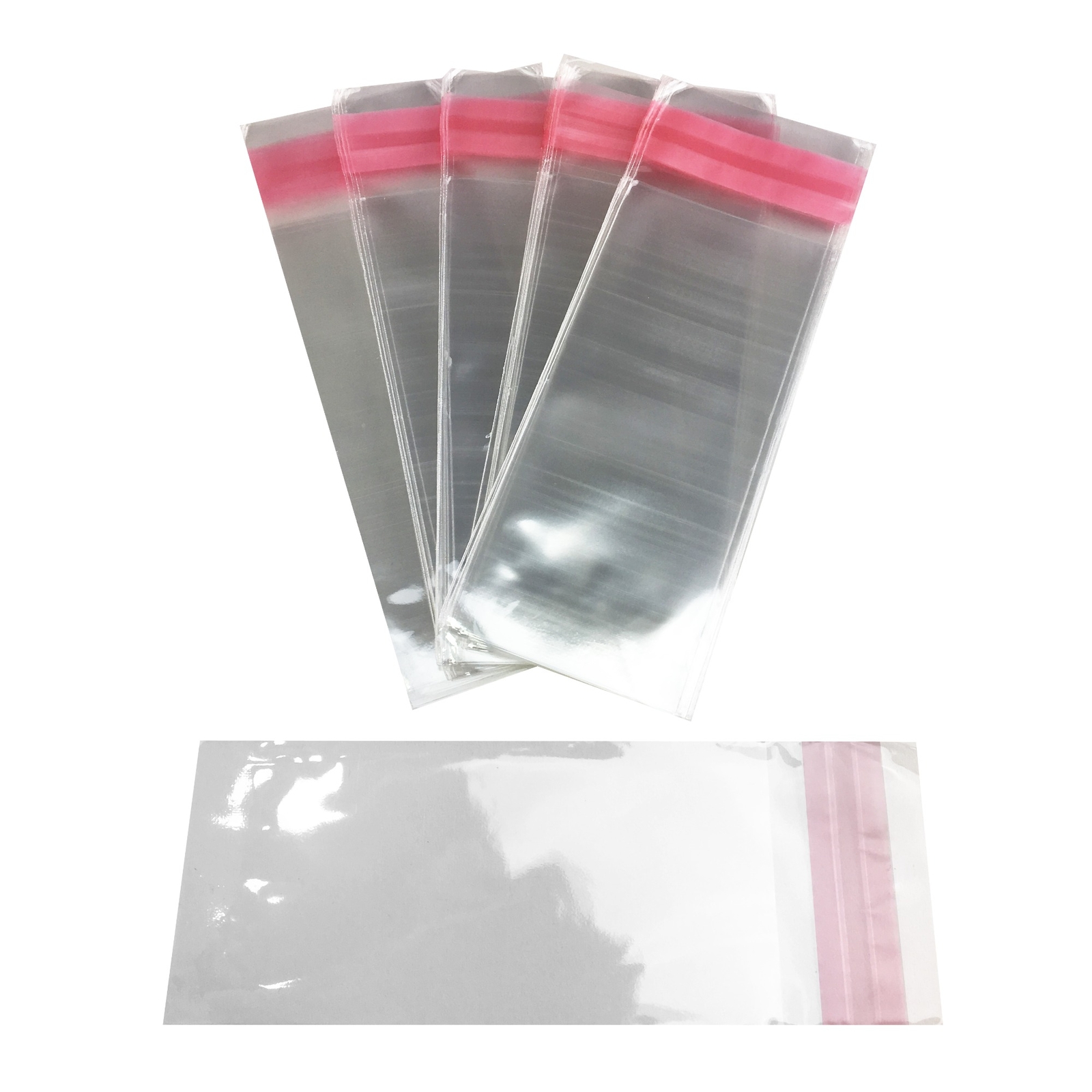 UOFFICE Clear Resealable Cellophane Bags, 2″ x 4.3″ 1.2 Mil